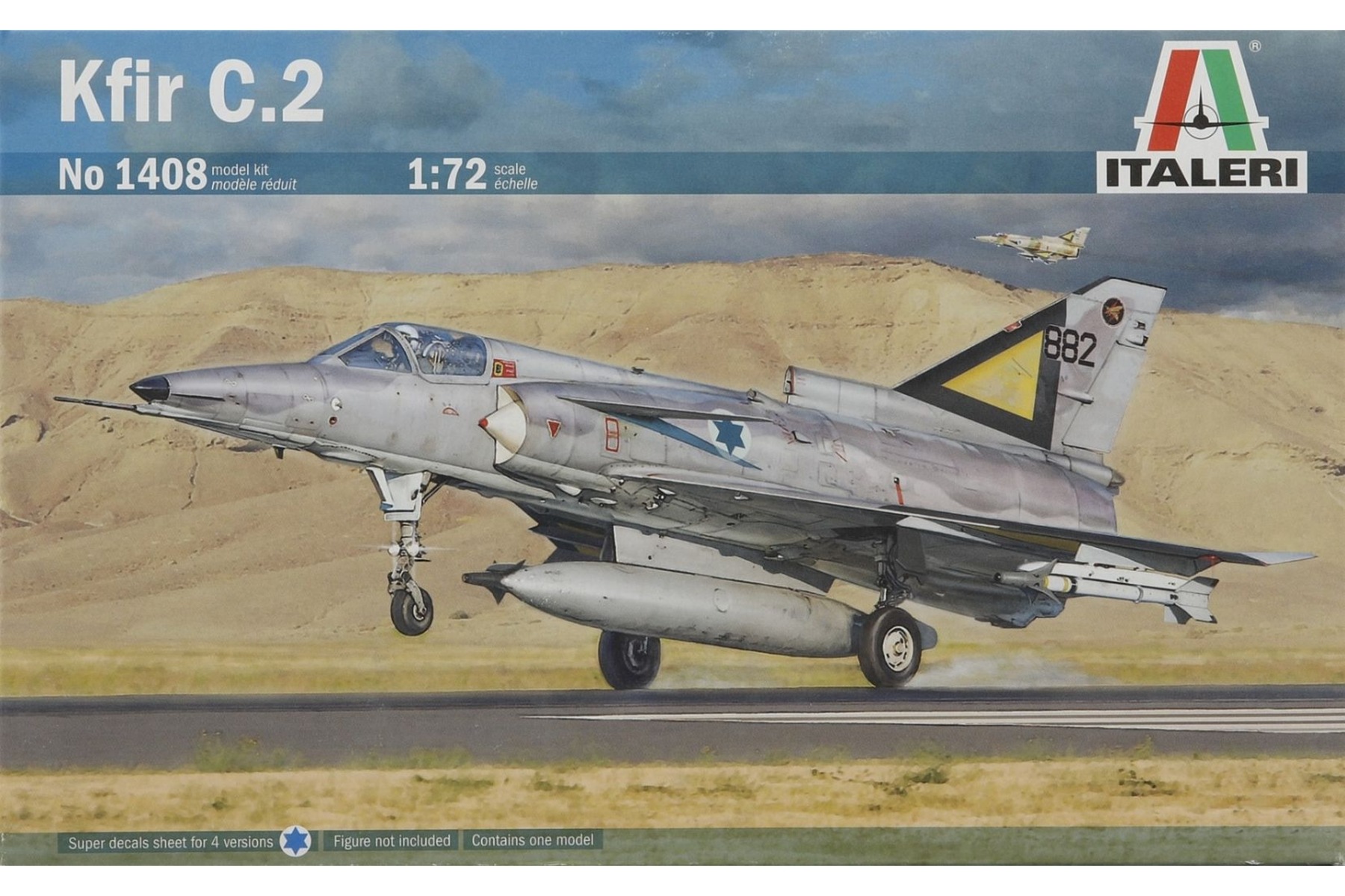 Italeri IT1408 IAI Kfir C.2 IAF, model kit