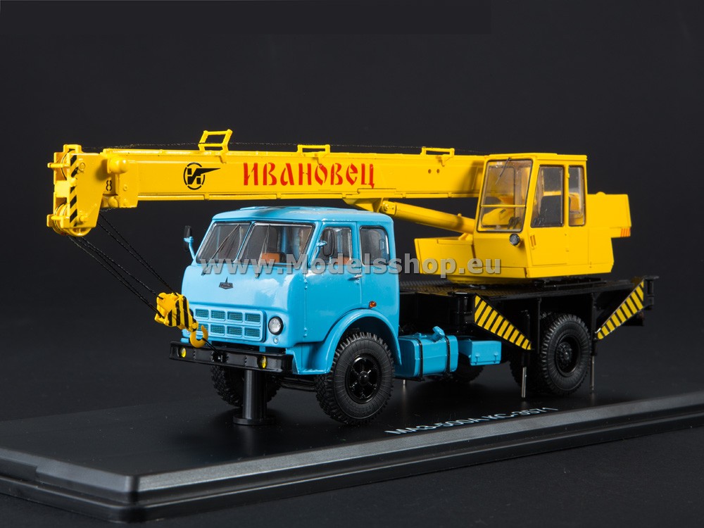 Truck crane KS-3571 (MAZ-500A) /blue-yellow/