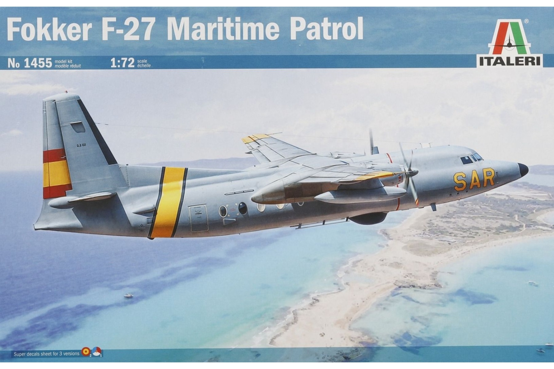 Italeri IT1455 Fokker F-27 Maritime Patrol, model kit