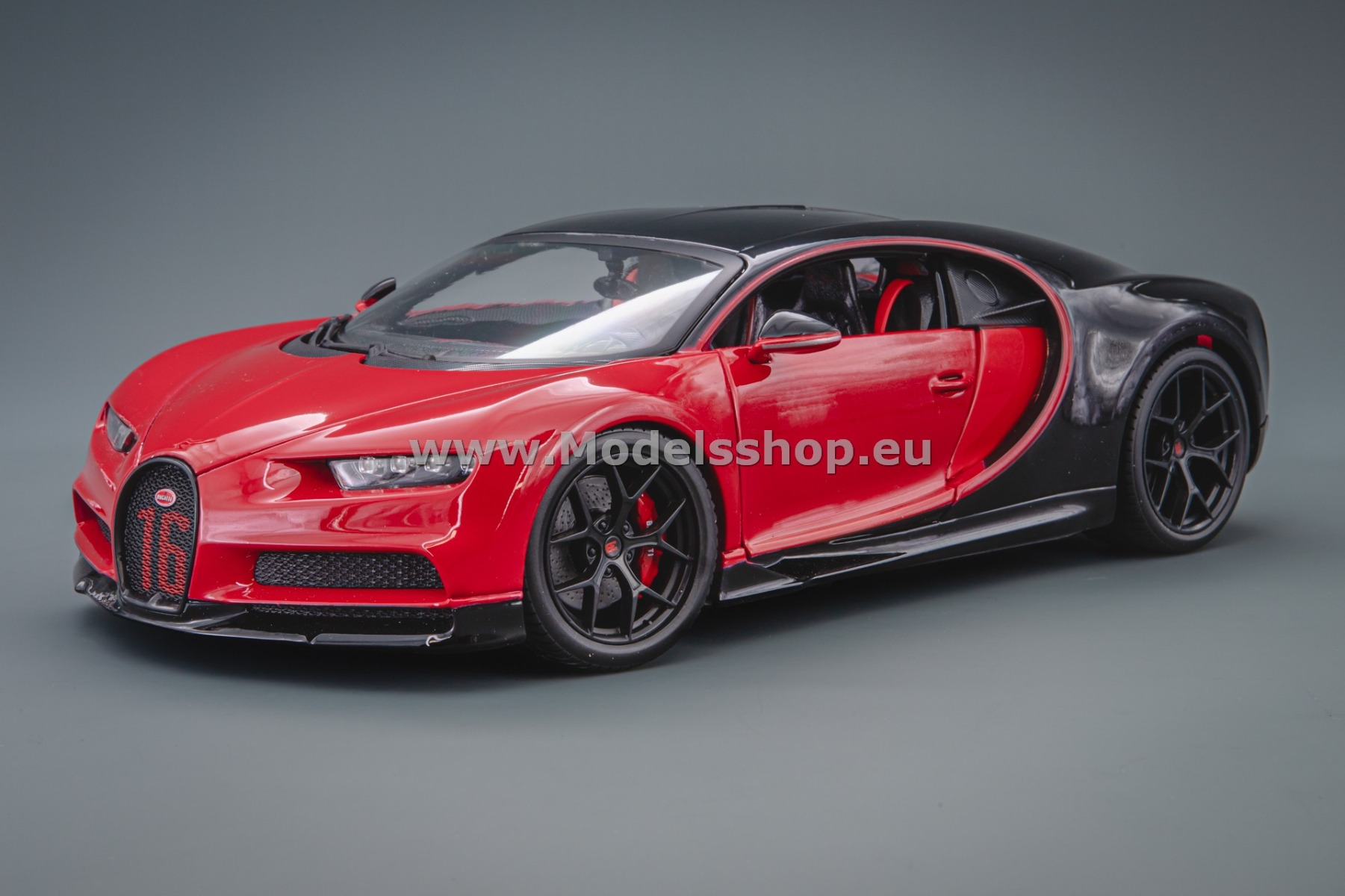 Bburago Bugatti Chiron Sport /red - black/