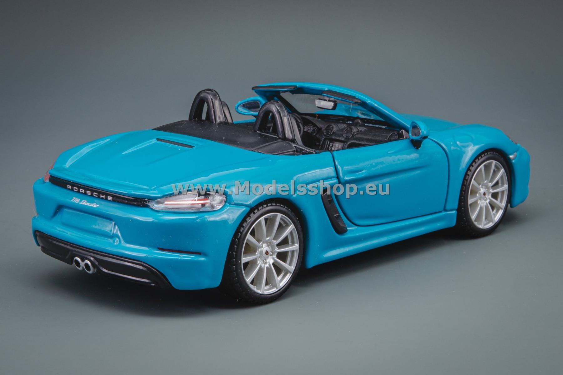 Bburago Porsche 718 Boxster Cabriolet /light blue/ 18-21087