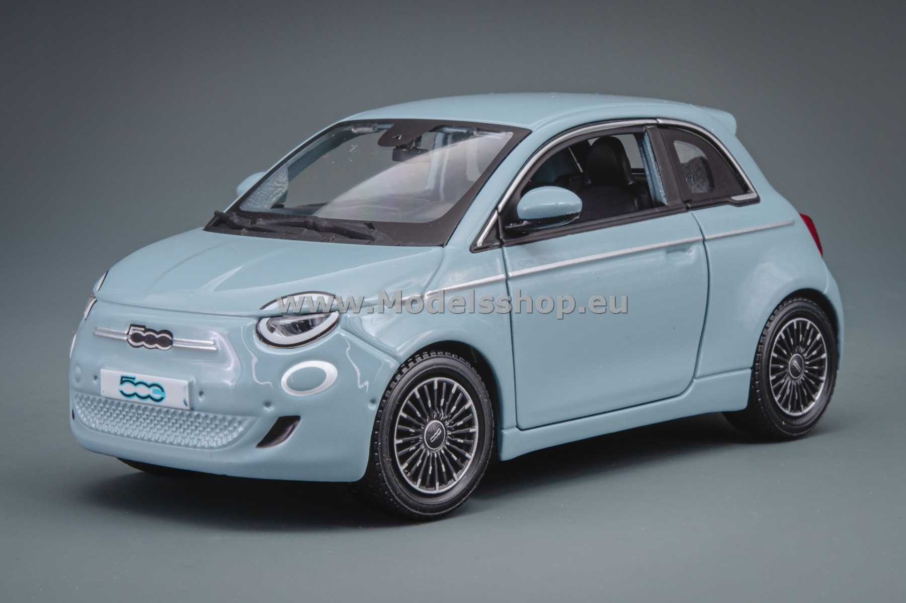 Bburago Fiat 500e, 2023 /light blue/