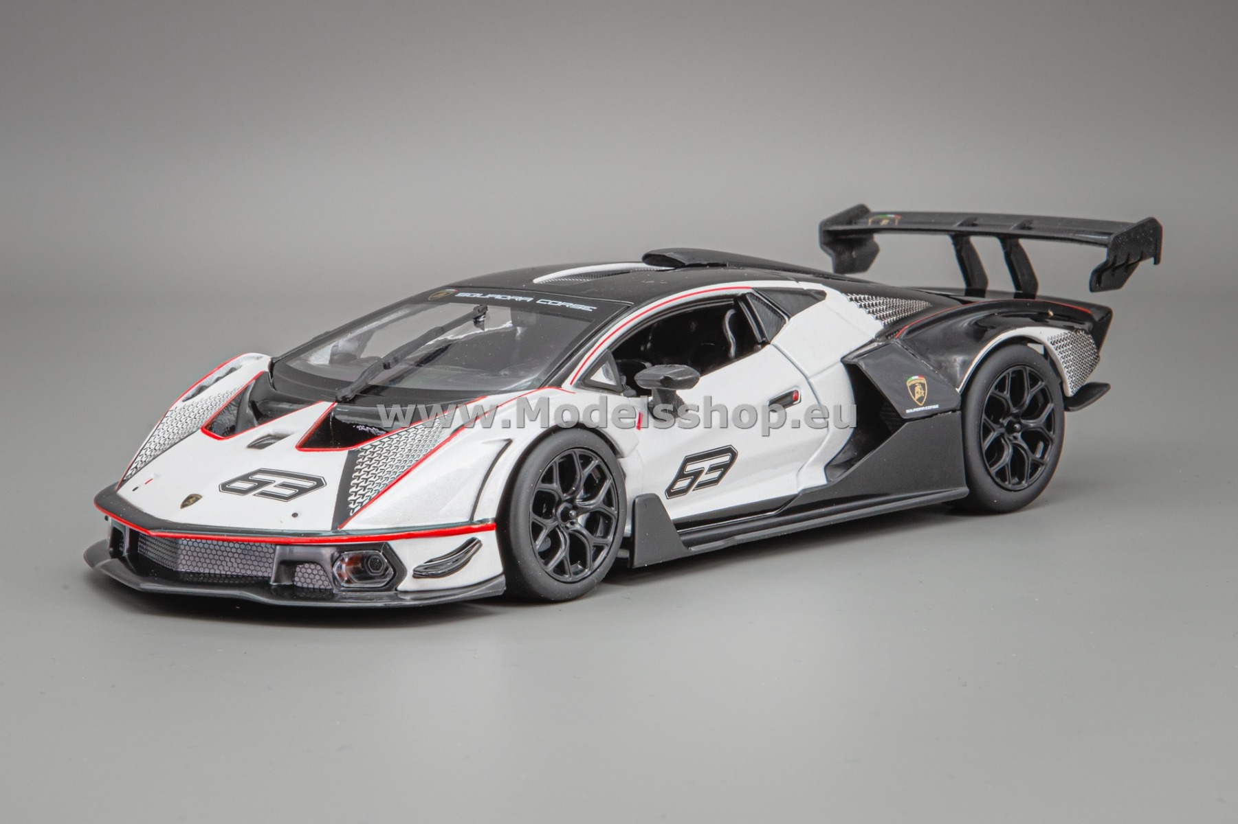 Bburago Lamborghini Essenza SCV12 /white - black/ 18-28023