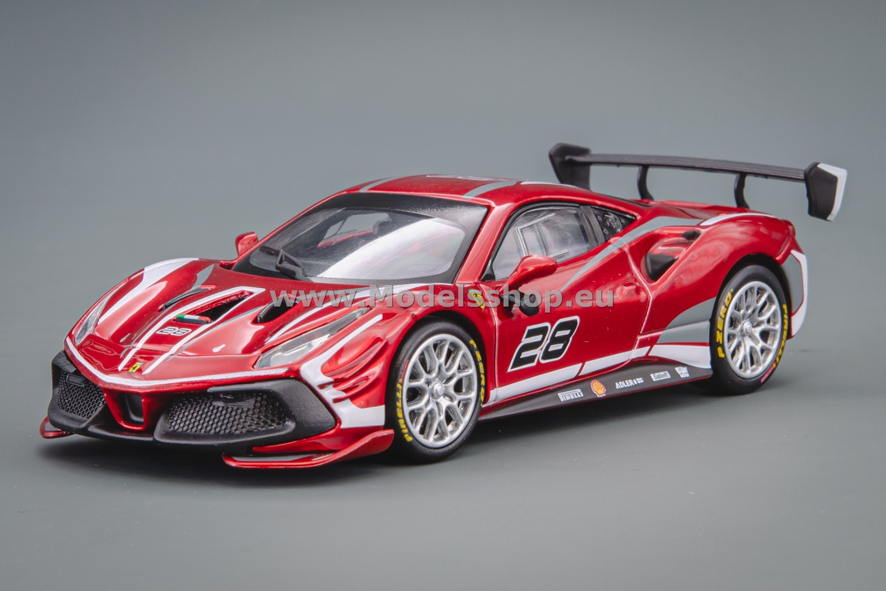 Bburago Ferrari 488 Challenge Evo, No.28, 2020