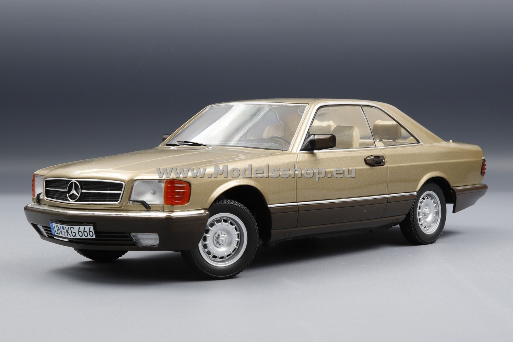 Mercedes-Benz 500 SEC C126, 1987 /gold metallic/