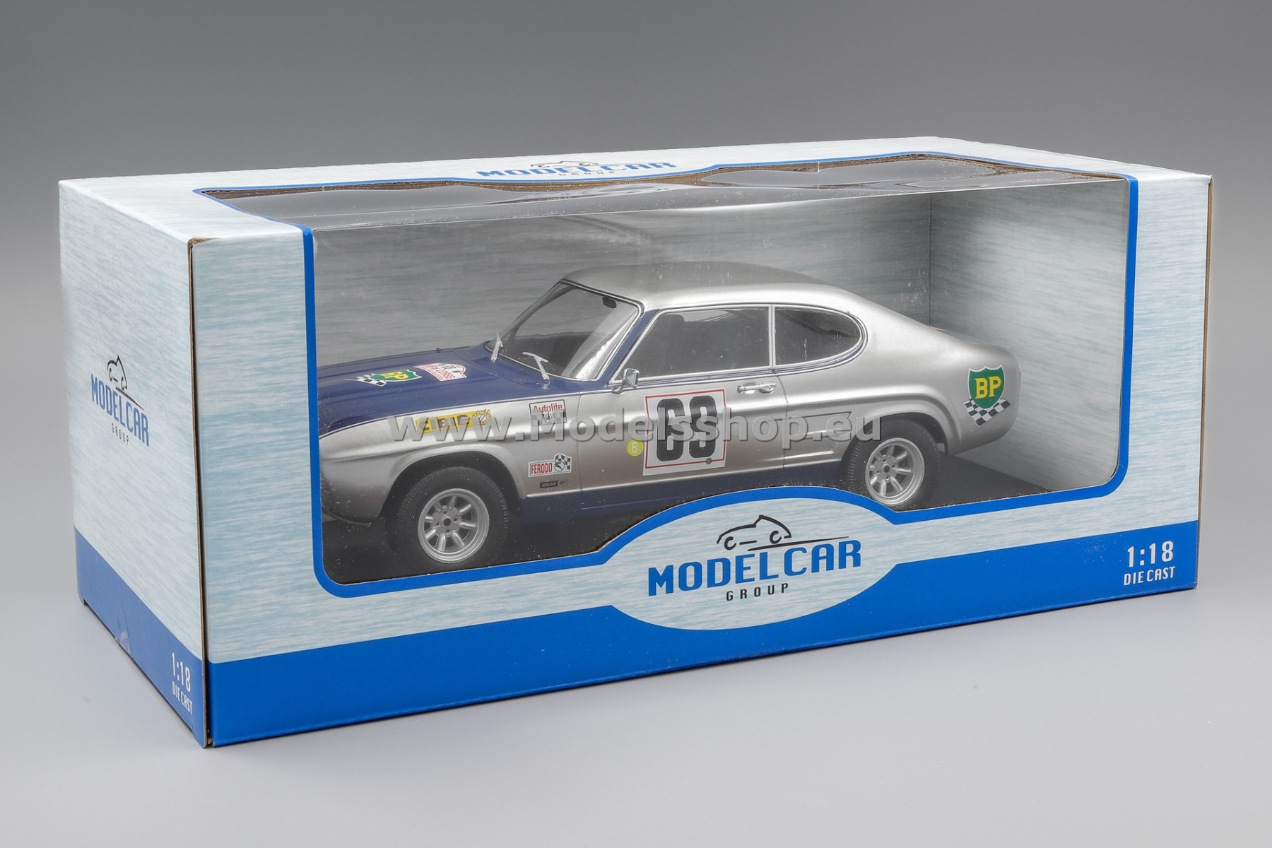 ミニカー Minichamps Ford Capri 1969 1/18 Minichamps 150 089002; 1969 Ford Capri; Blue Metallic; Very