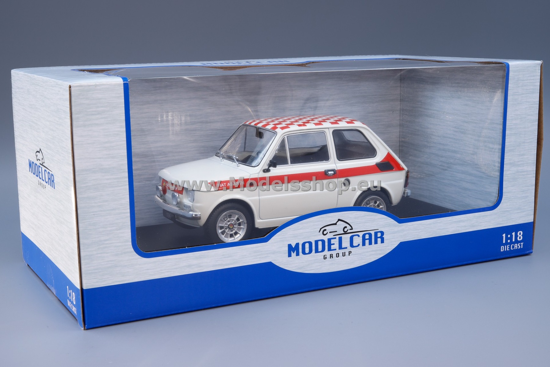 MCG 1/18 フィアット 126 アバルト 1972 (ホワイト) MCG MCG18325 Escala 1/18 | FIAT 126 LOOK ABARTH 1972 WHITE RED