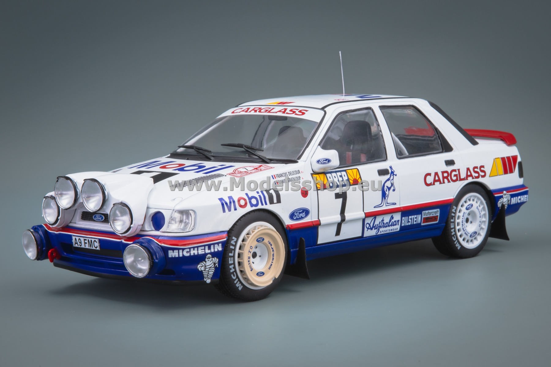 MCG18356R Ford Sierra Cosworth 4x4, No.7, Mobil 1, Rallye WM, Rallye Monte Carlo 1992, F.Delecour / D.Grataloup