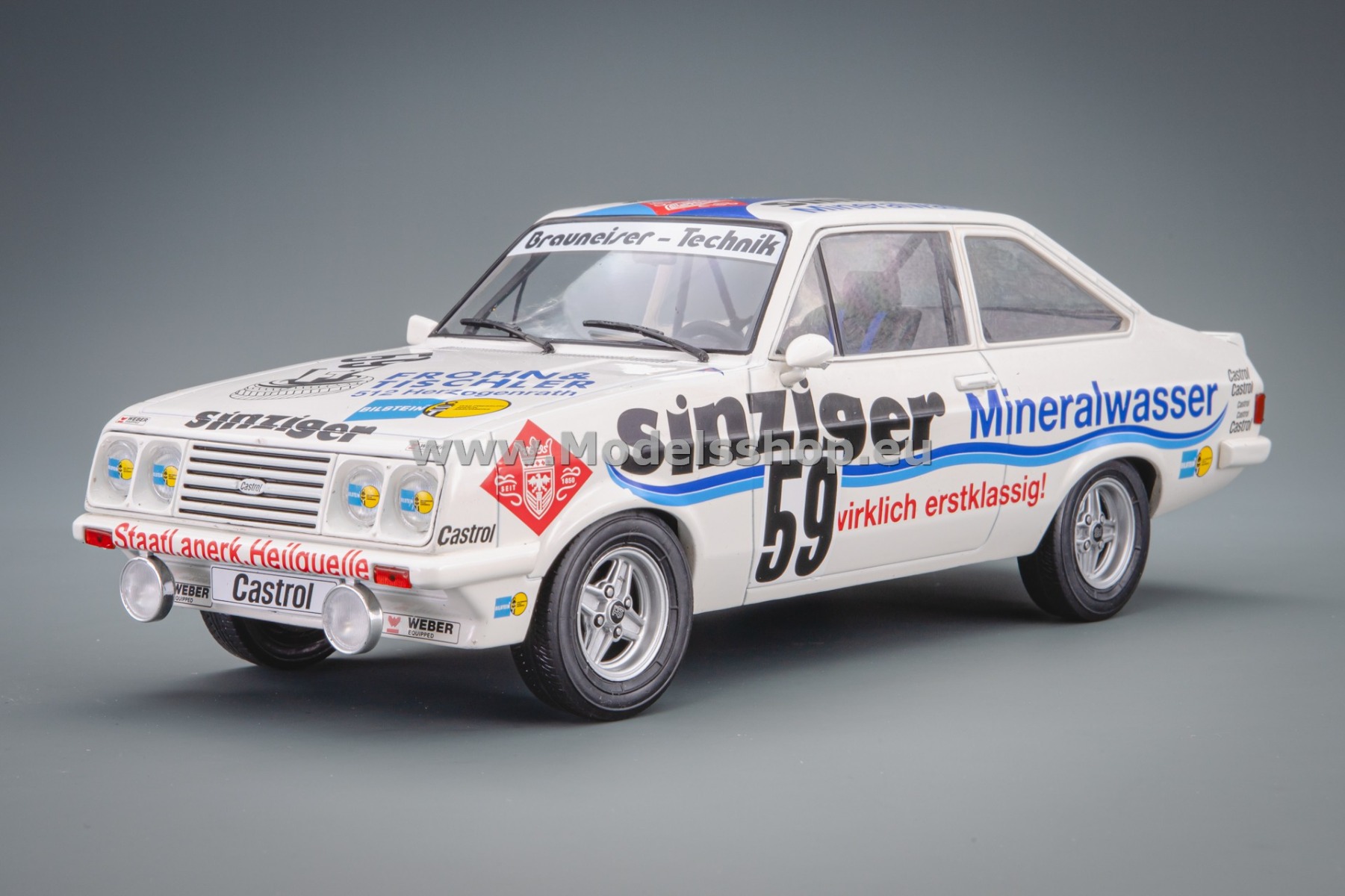 MCG18438R Ford Escort MK II RS 2000, No.59, Sinzigar Mineralbrunnen, 24h Nürburgring 1982, O.Manthey