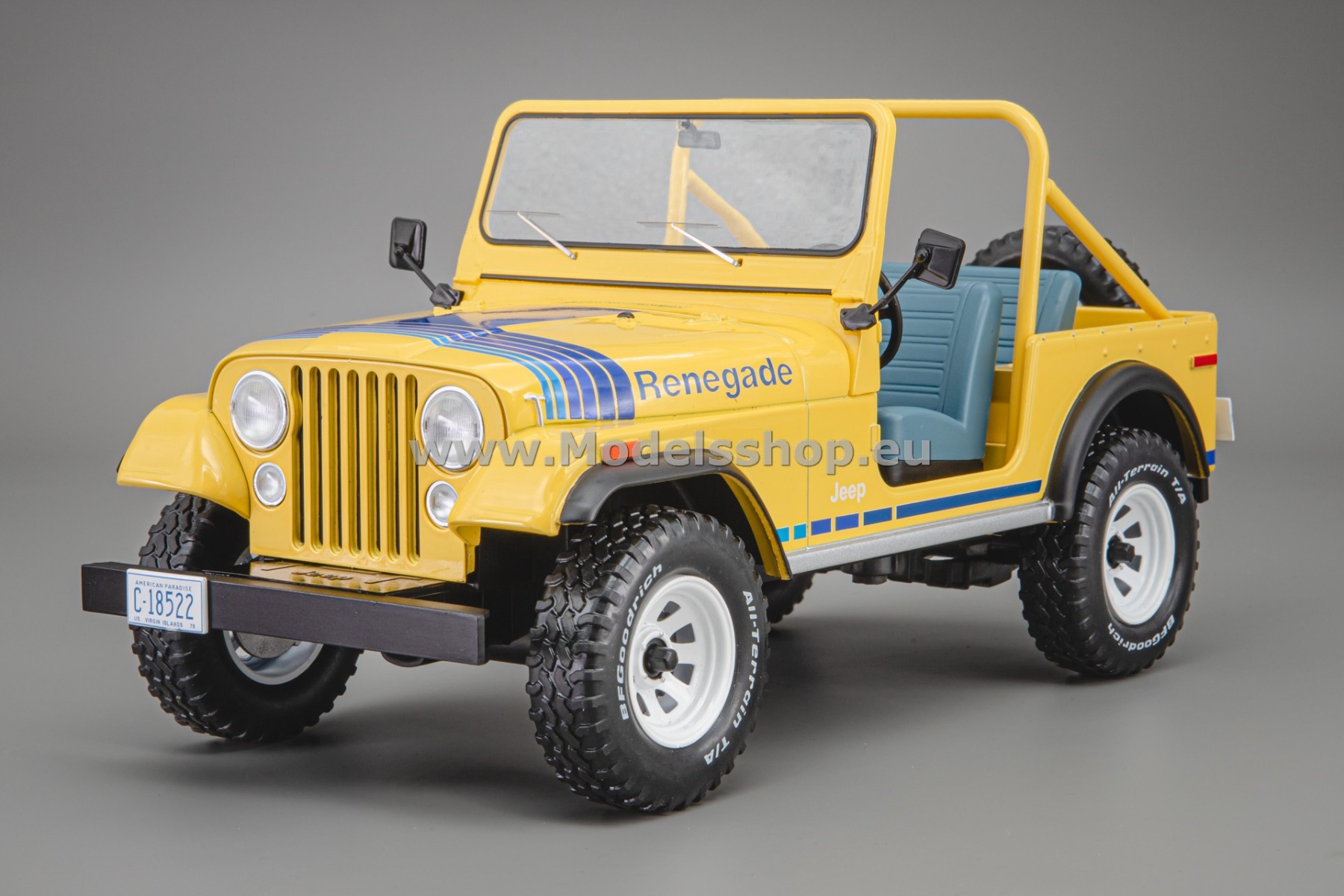 MCG18552 Jeep CJ-7 Renegade, 1980 /light yellow - decorated/