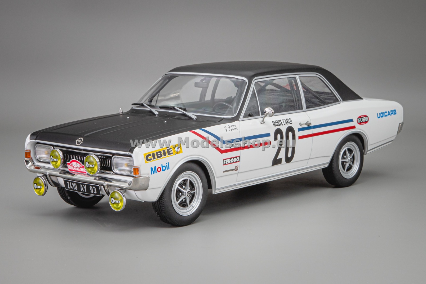 MCG18561 Opel Commodore A (Night Version) #20, Rallye Monte Carlo 1971, H.Greder/P.Pagani,