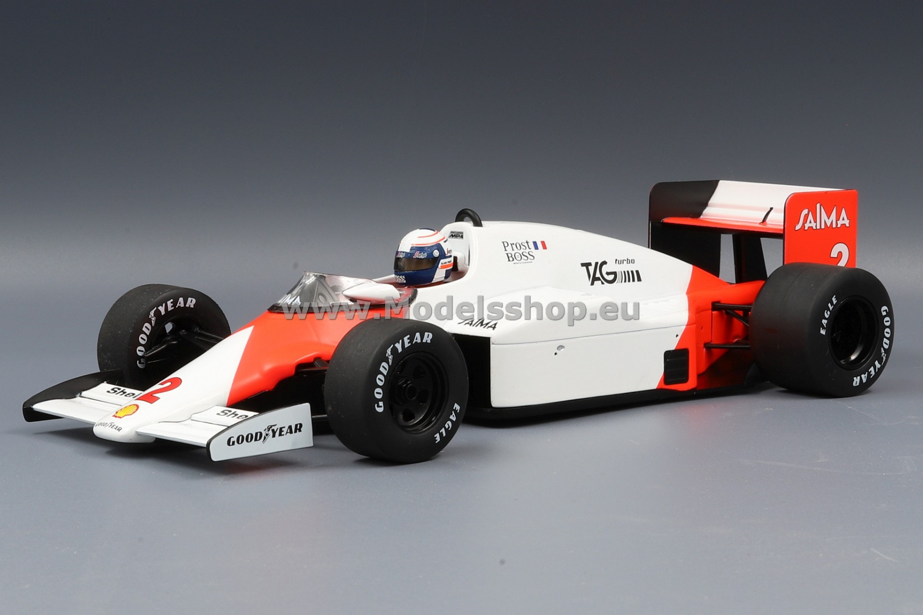Marlboro McLaren TAG MP4/2B, No.2,Formula 1 GP Monaco 1985, A.Prost (with decals)