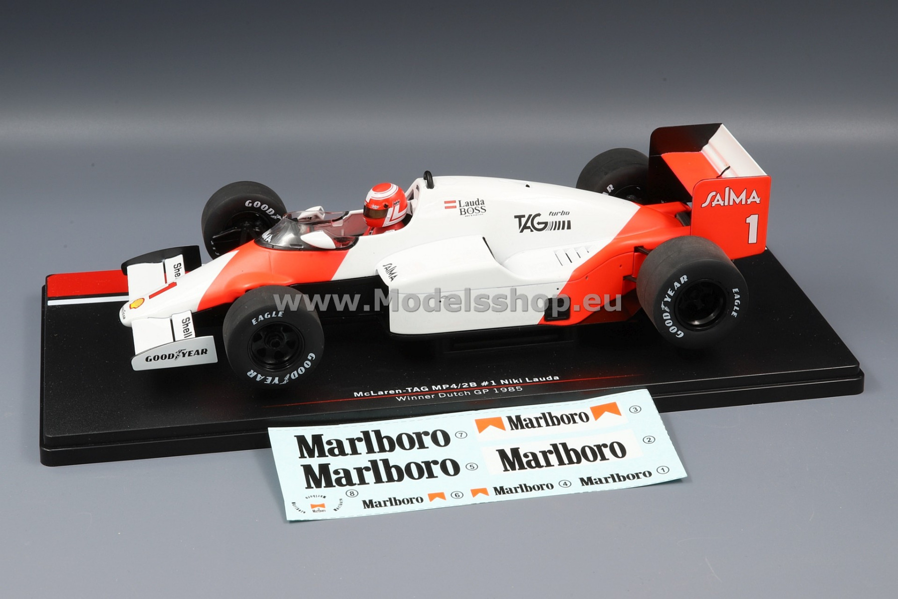MCLAREN TAG PORSCHE MP4/2B - MONACO GRAND PRIX 1985 – DModelkits