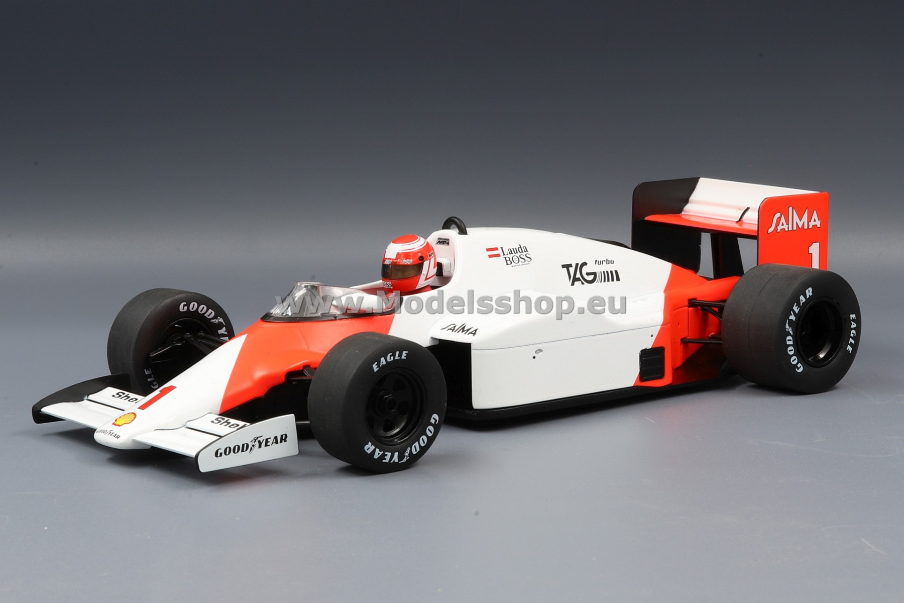 McLaren TAG MP4/2B, No.1, Marlboro McLaren International, Marlboro, Formel 1, GP Netherland, 1985 N. Lauda (with decals)