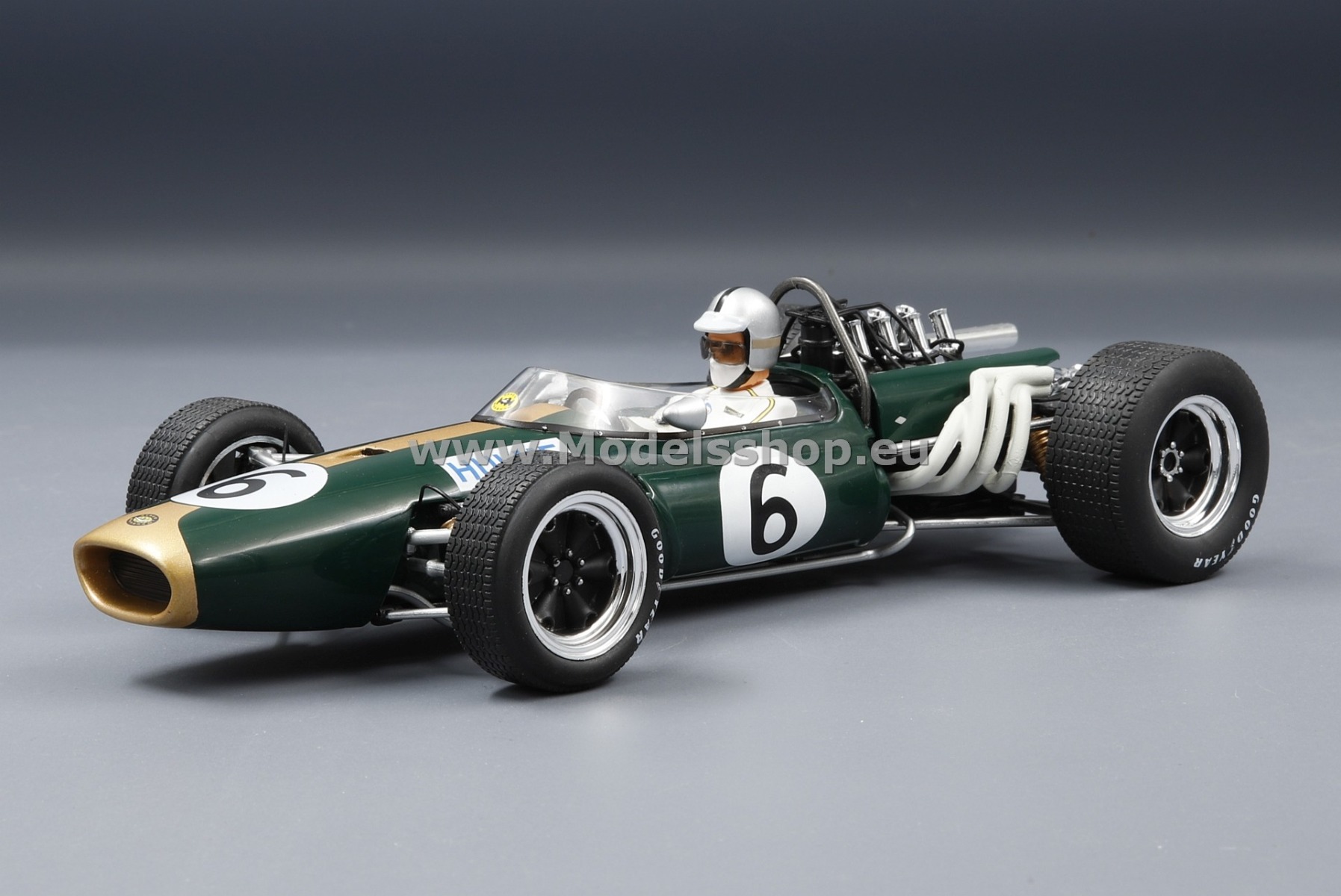MCG 18609F Brabham BT20, No.6, Formula 1, GP Great Britain 1966, D.Hulme