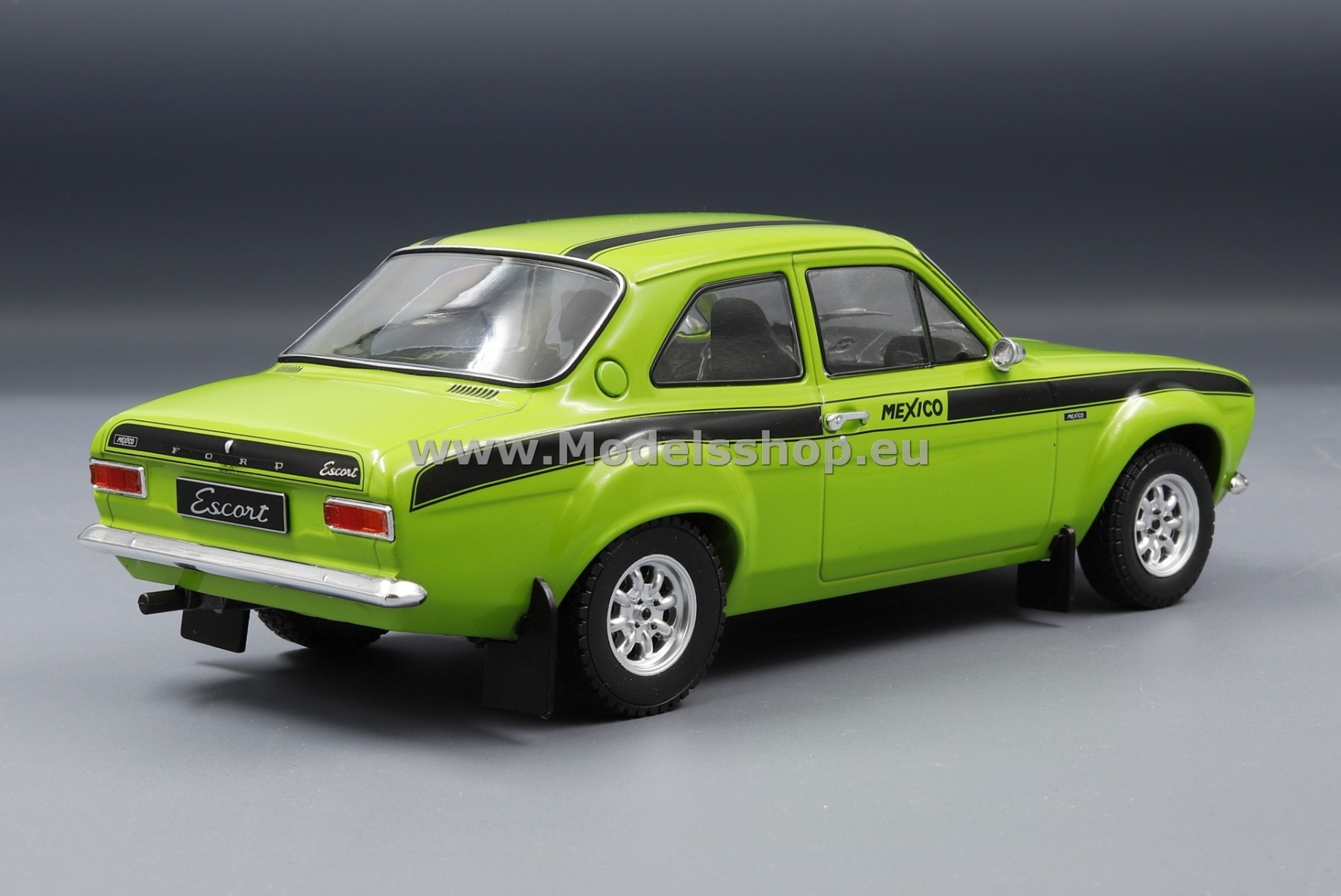 Ford Escort MK1 RS Mexico, 1974 /light green - decorated/ Ford Escort MK1 RS Mexico, 1974 /light green - decorated/
