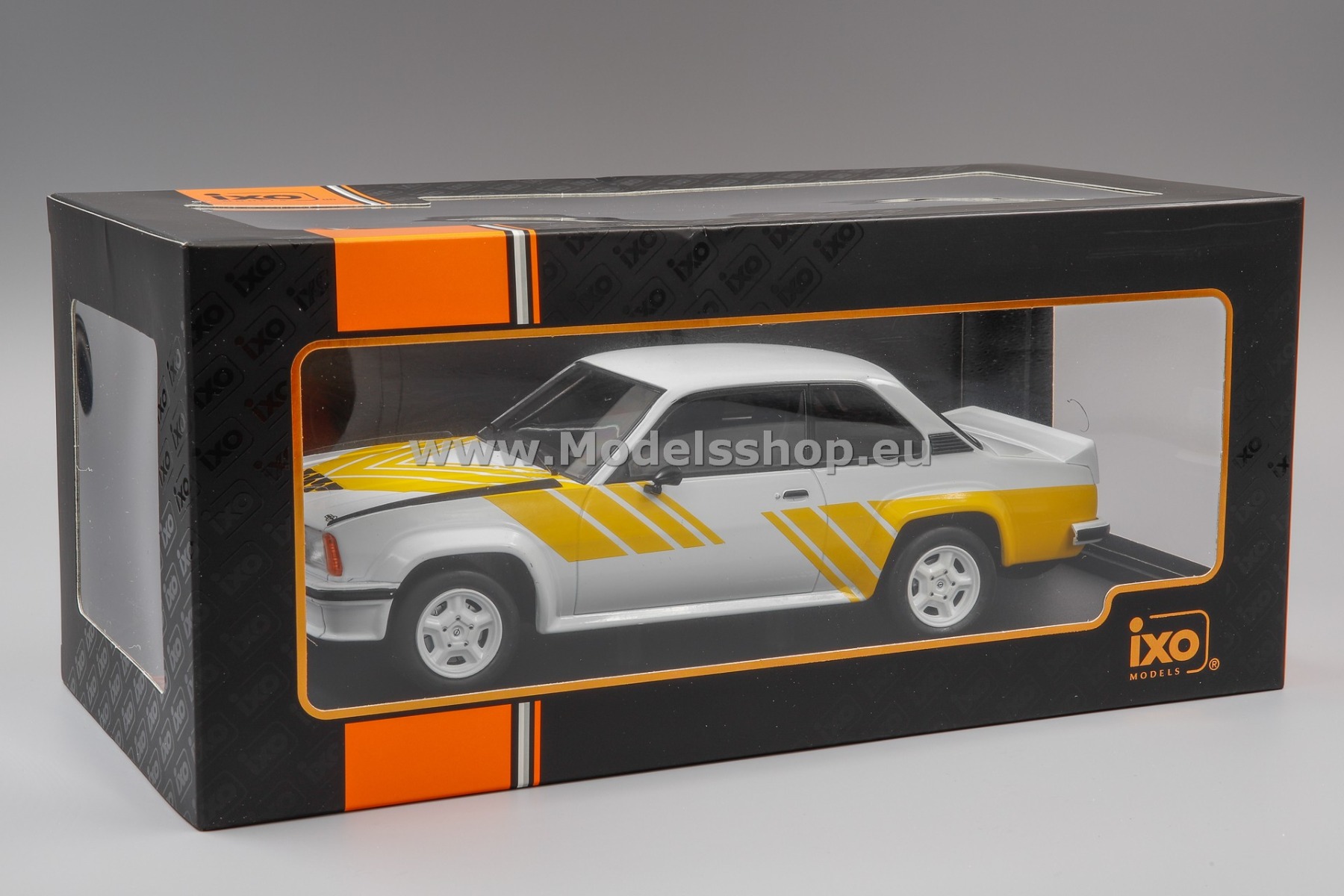 IXO 18CMC127.22 Opel Ascona B 400, 1982 /white - yellow/