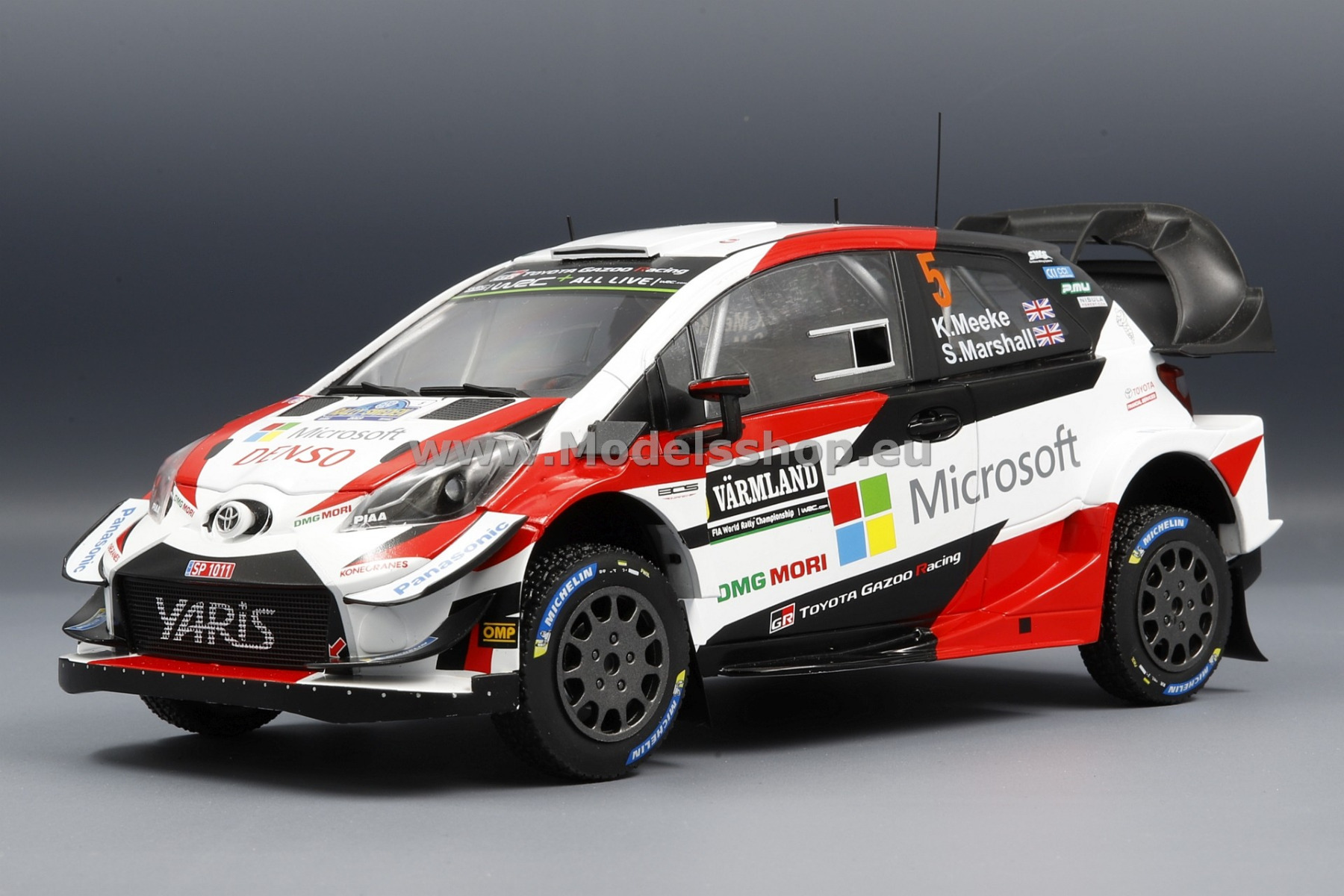 Toyota Yaris WRC, No.5, Microsoft, Rallye WM, Rallye Sweden, 2019, K.Meeke/S.Marshall