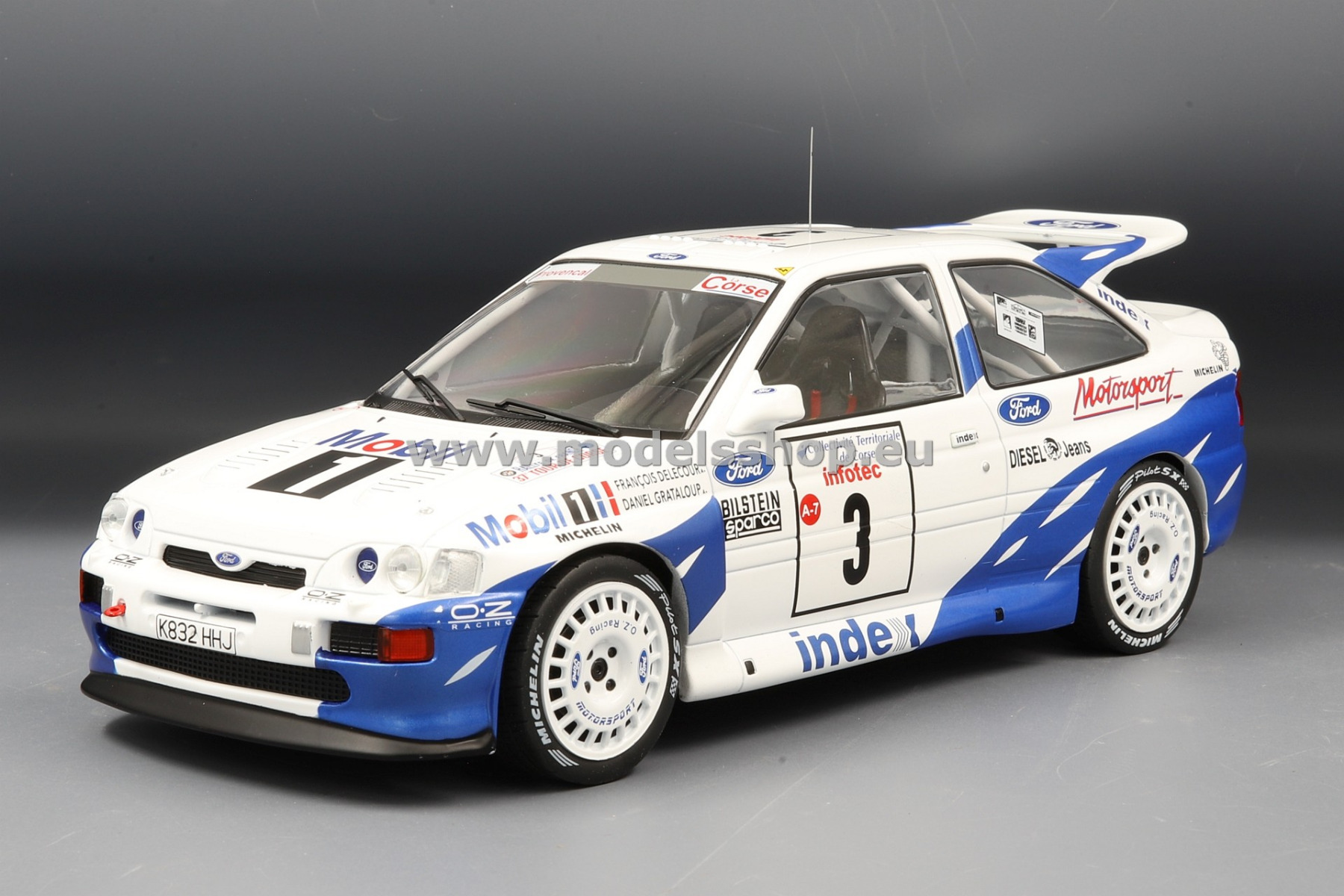 FORD Escort RS Cosworth Rally TourDeCorse'93 #3, F.Delecour / D.Grataloup