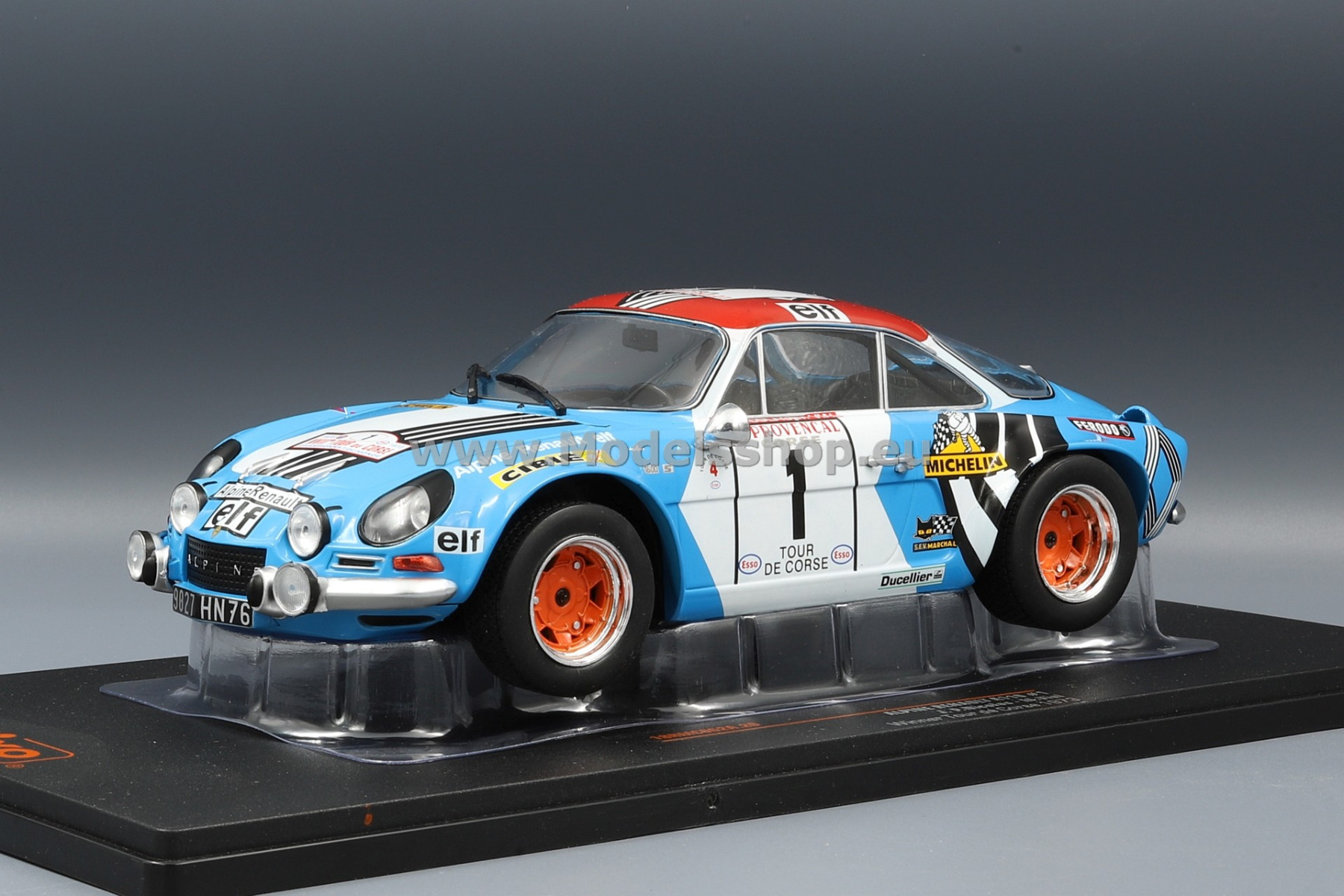 IXO 18RMC062A Alpine Renault A110, No.1, Rally WM, Tour de Corse, 1973, J-P.Nicolas/M.Vial