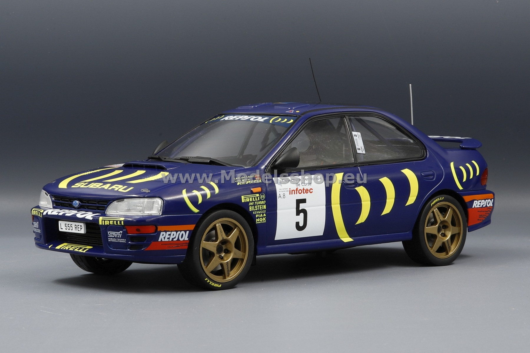 Subaru Impreza 555, No.5, Rally WM, Tour de Corse, 1995, C.Sainz/L.Moya