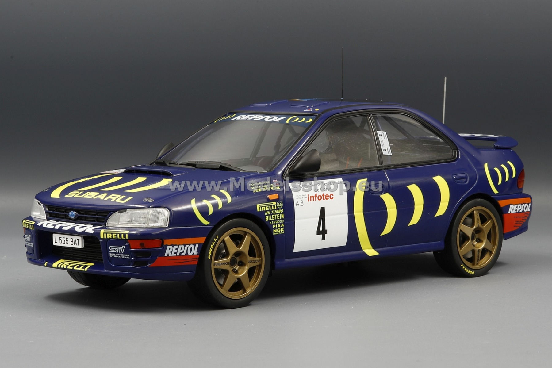 Subaru Impreza 555, No.4, Rally WM, Tour de Corse, 1995, C.McRae/D.Ringer