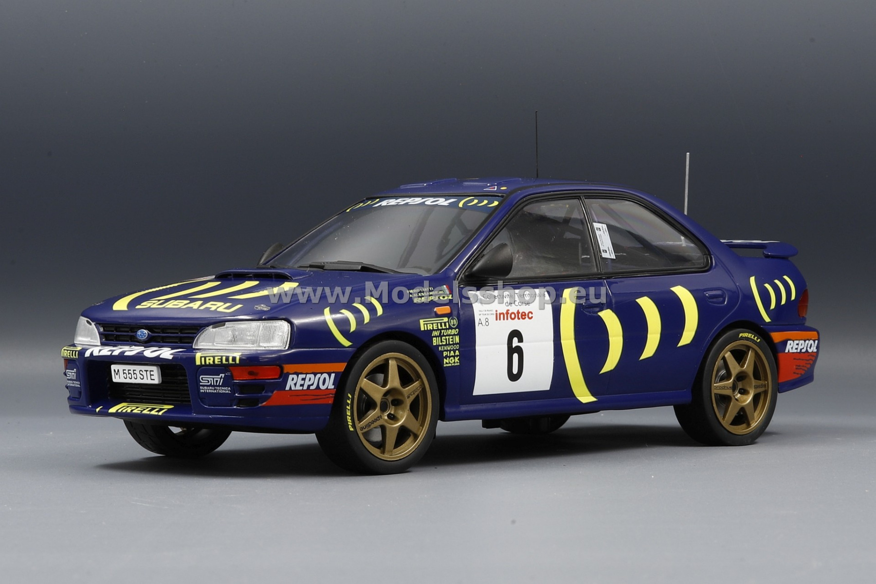 Subaru Impreza 555, No.6, Rally WM, Tour de Corse, 1995, P.Liatti/A.Alessandrini