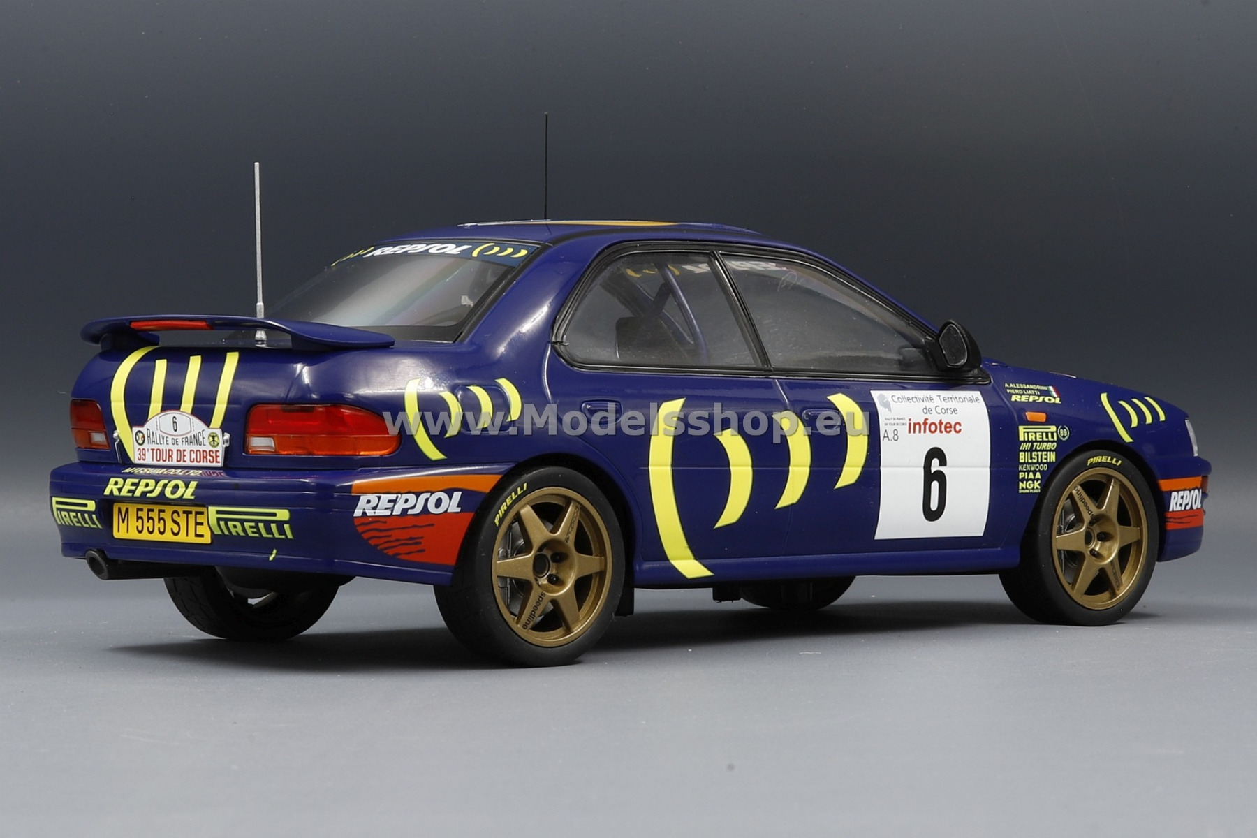 Subaru Impreza 555, No.6, Rally WM, Tour de Corse, 1995, P.Liatti