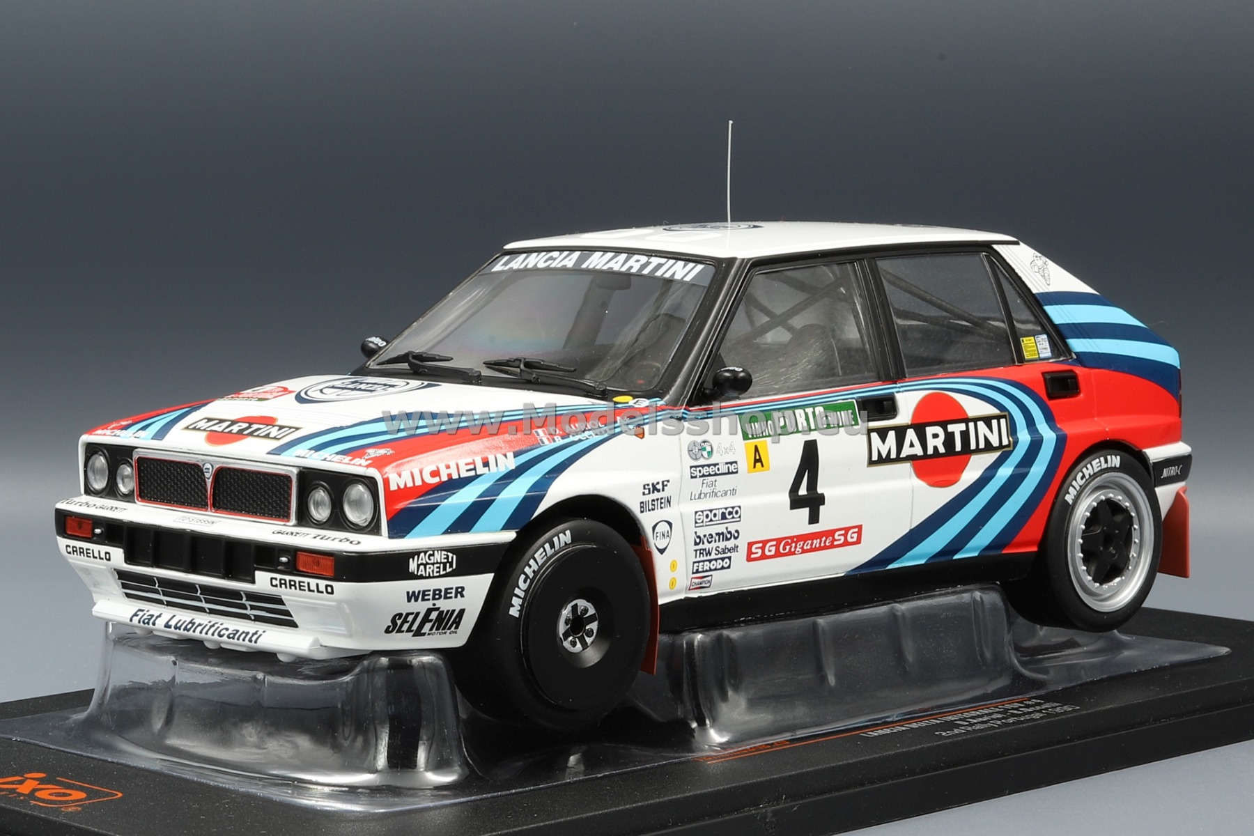 Lancia Delta Integrale 16V, No.4, Lancia Martini, Martini, Rallye WM, Rally Portugal, 1990, D.Auriol/B.Occelli
