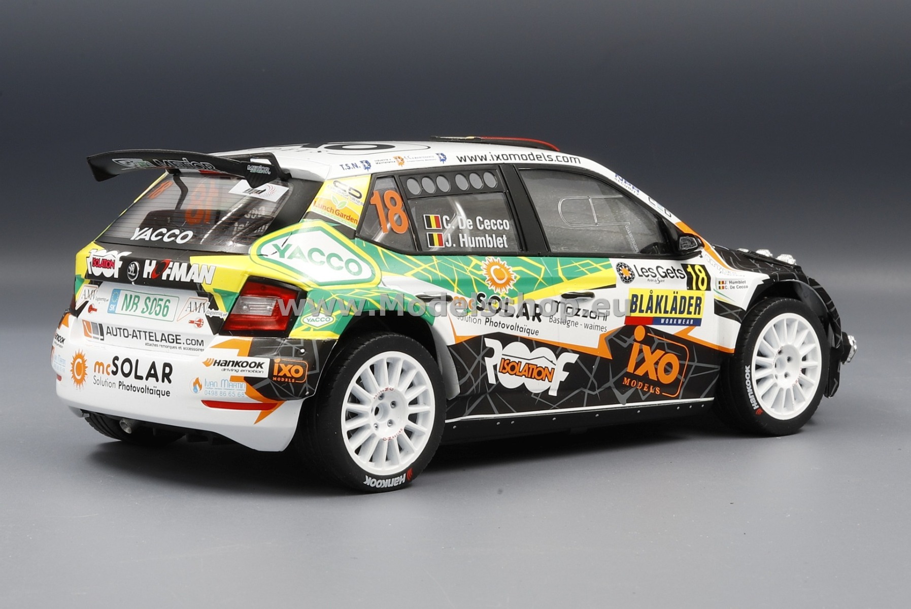 中古】ixo 1/43 シュコダ ファビア R5 EVO 2019年ラリー