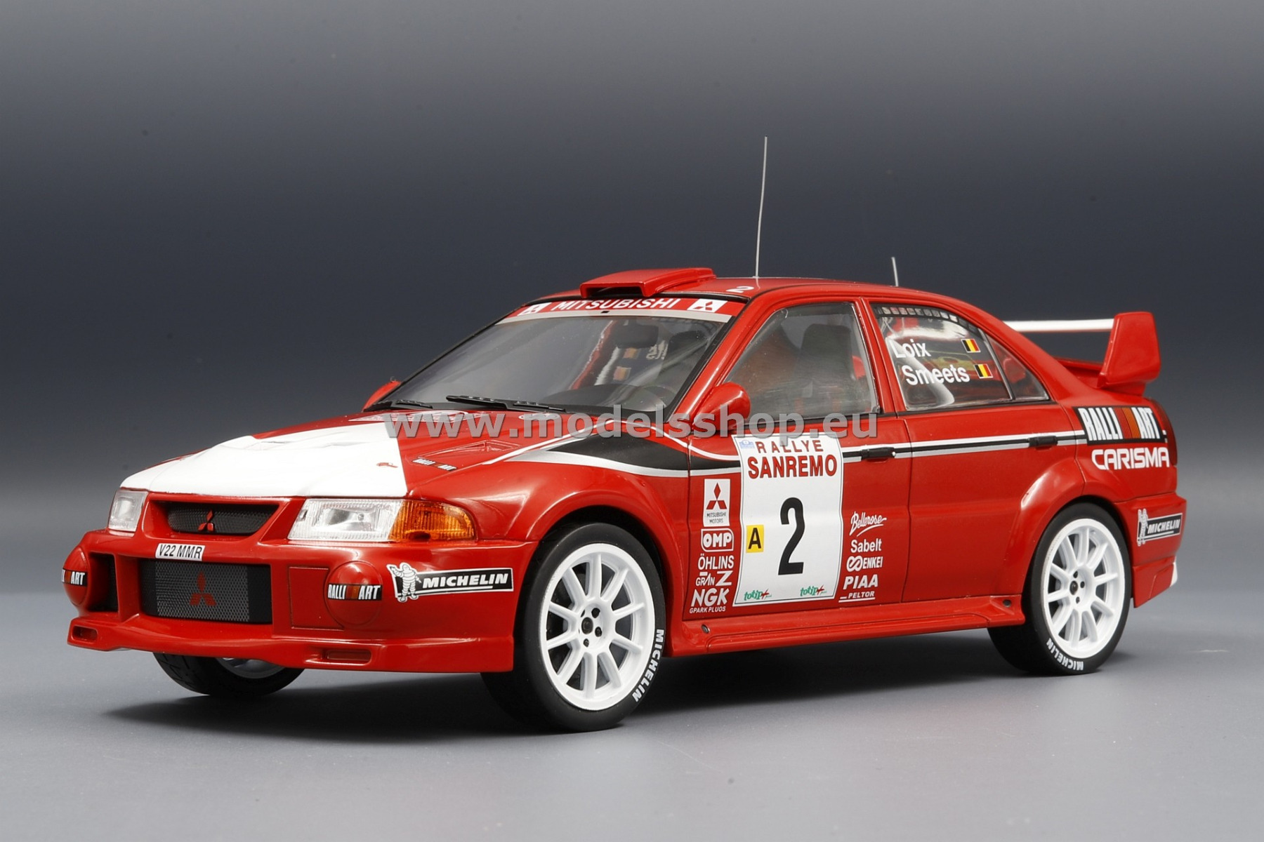 Mitsubishi Carisma GT Evolution VI, No.2, Rally San Remo, 1999, F.Loix/S.Smeets