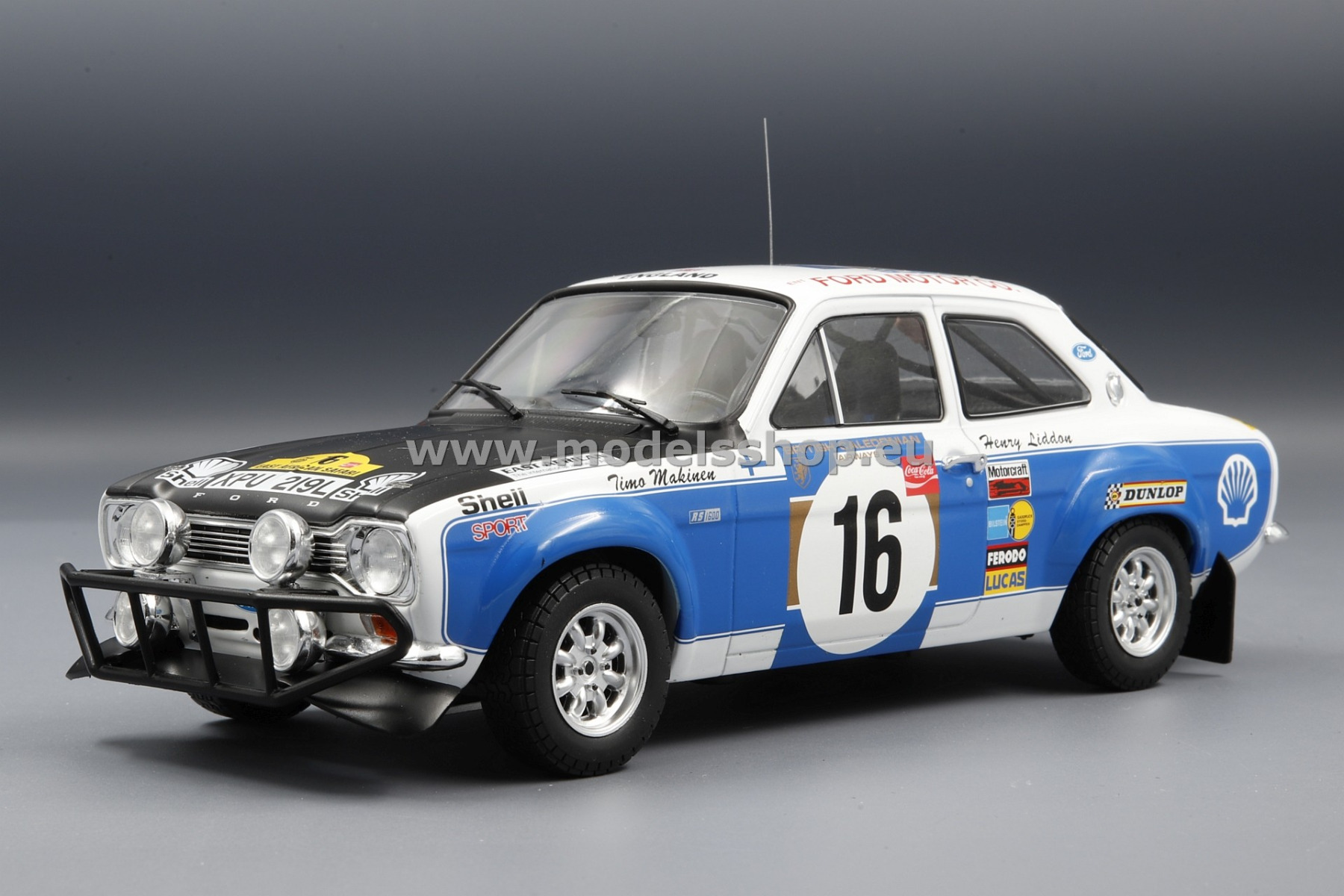 IXO 18RMC075D.20 Ford Escort MkI RS 1600, No.16, Safari Rally, 1973, T.Mäkinen/H.Liddon