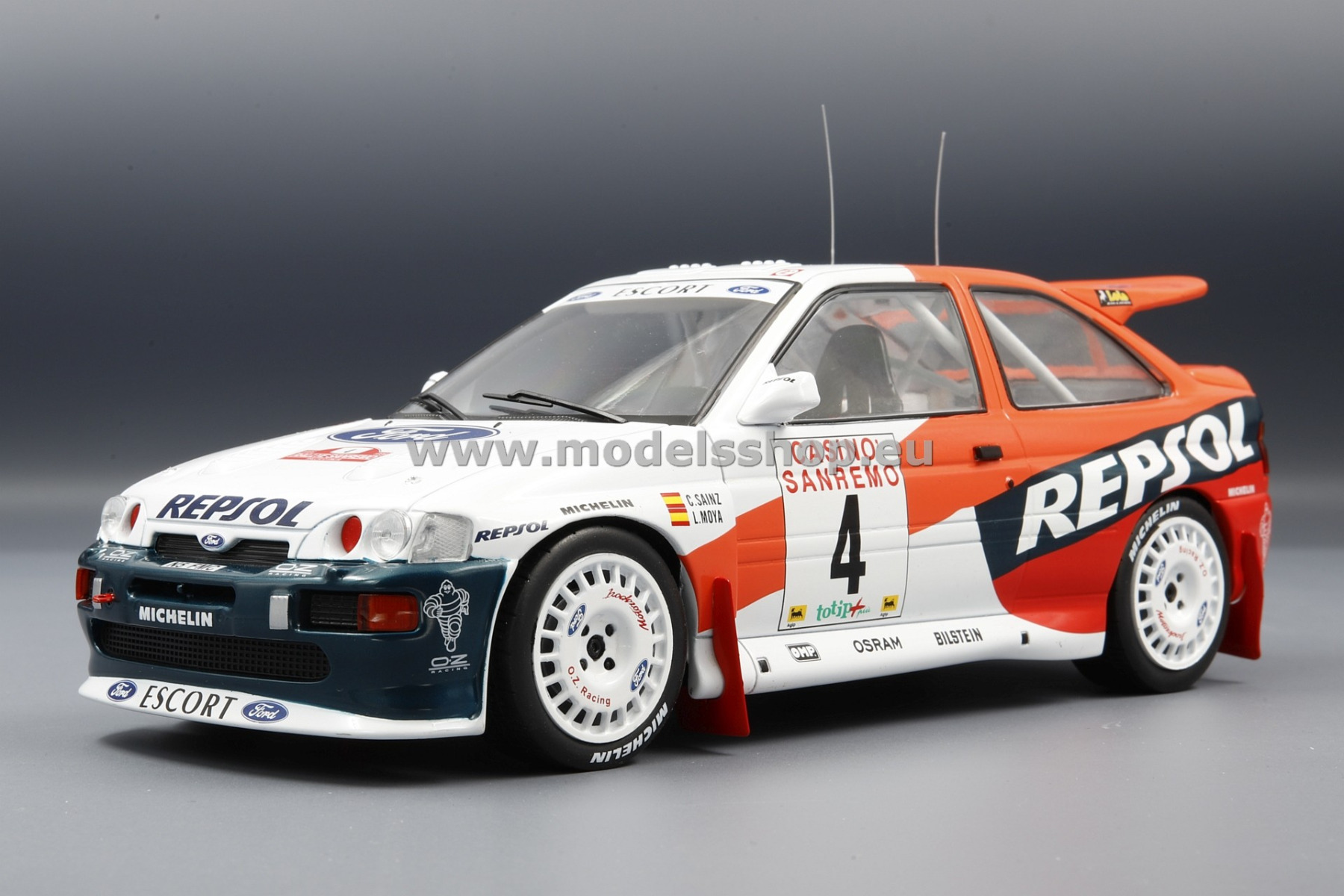 Ford Escort RS Cosworth, No.4, Repsol, Rallye WM, Rally San Remo, 1996, C.Sainz/L.Moya