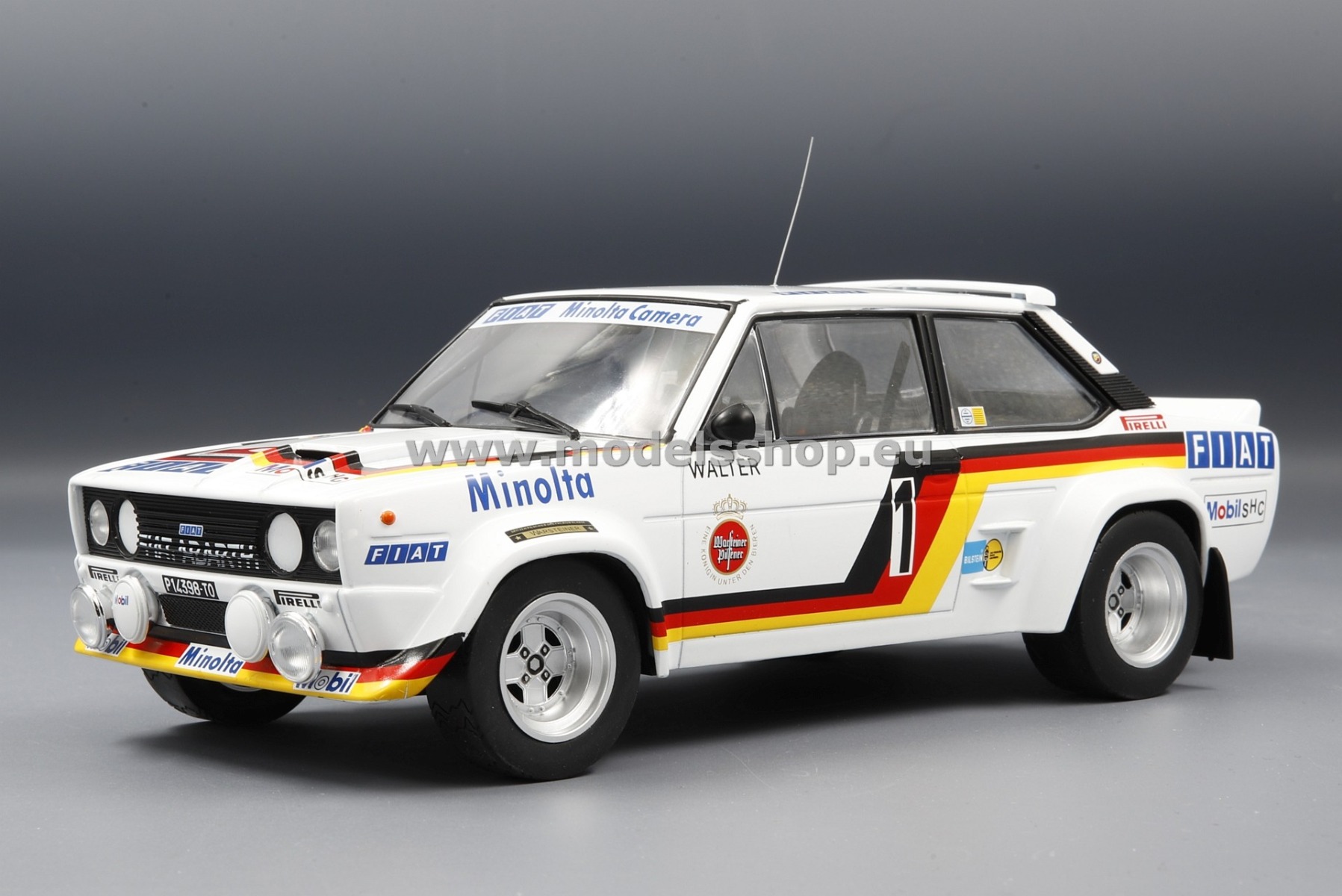 IXO18RMC077.20 Fiat 131 Abarth, No.1, Minolta, Rallye DM, Rally Hunsrueck 1979, W.Roehrl/C.Geistdoerfe