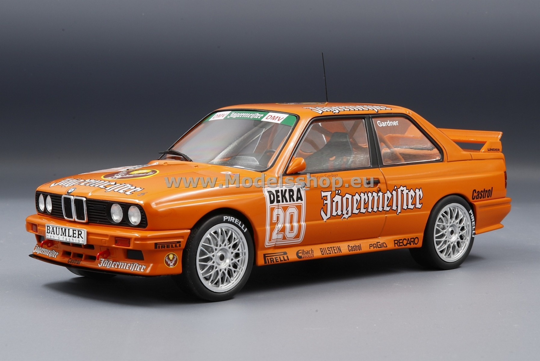 BMW M3 (E30), No.20, Jägermeister, DTM, Nurburgring 1992, W.Gardner