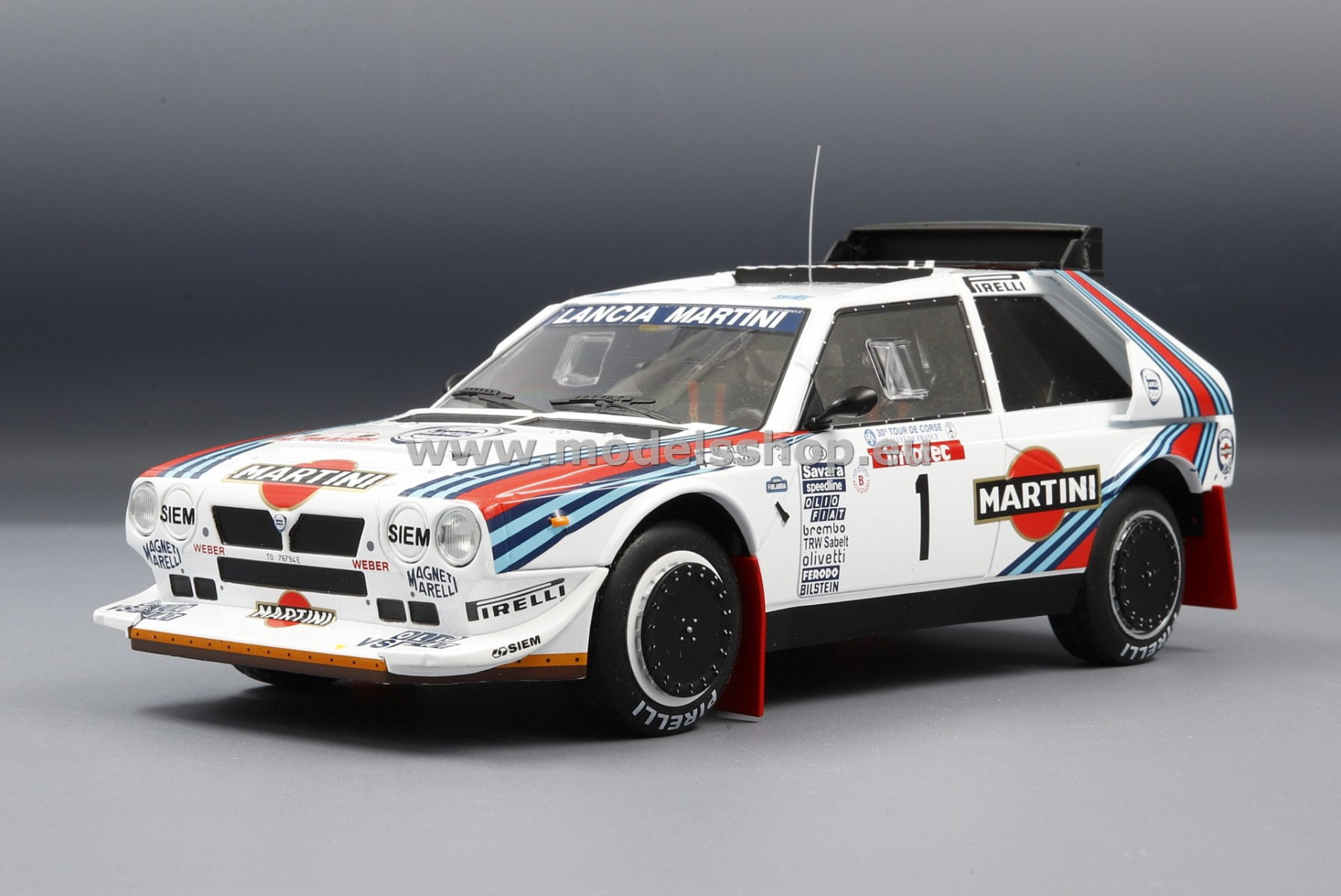 Lancia Delta S4, No.1, Lancia Martini racing, Martini, Rallye WM, tour de Corse 1986 M.Alen/I.Kivimäki