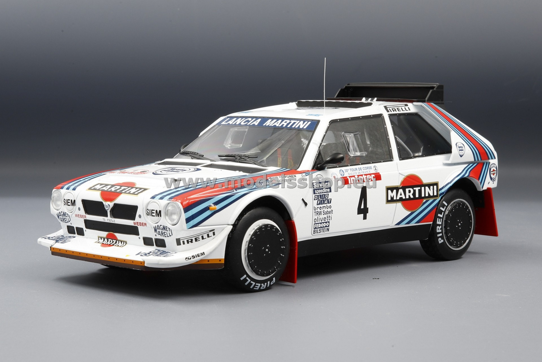 Lancia Delta S4, No.4, Lancia Martini racing, Martini, Rally WM, tour de Corse 1986, H.Toivonen/S.Cresto
