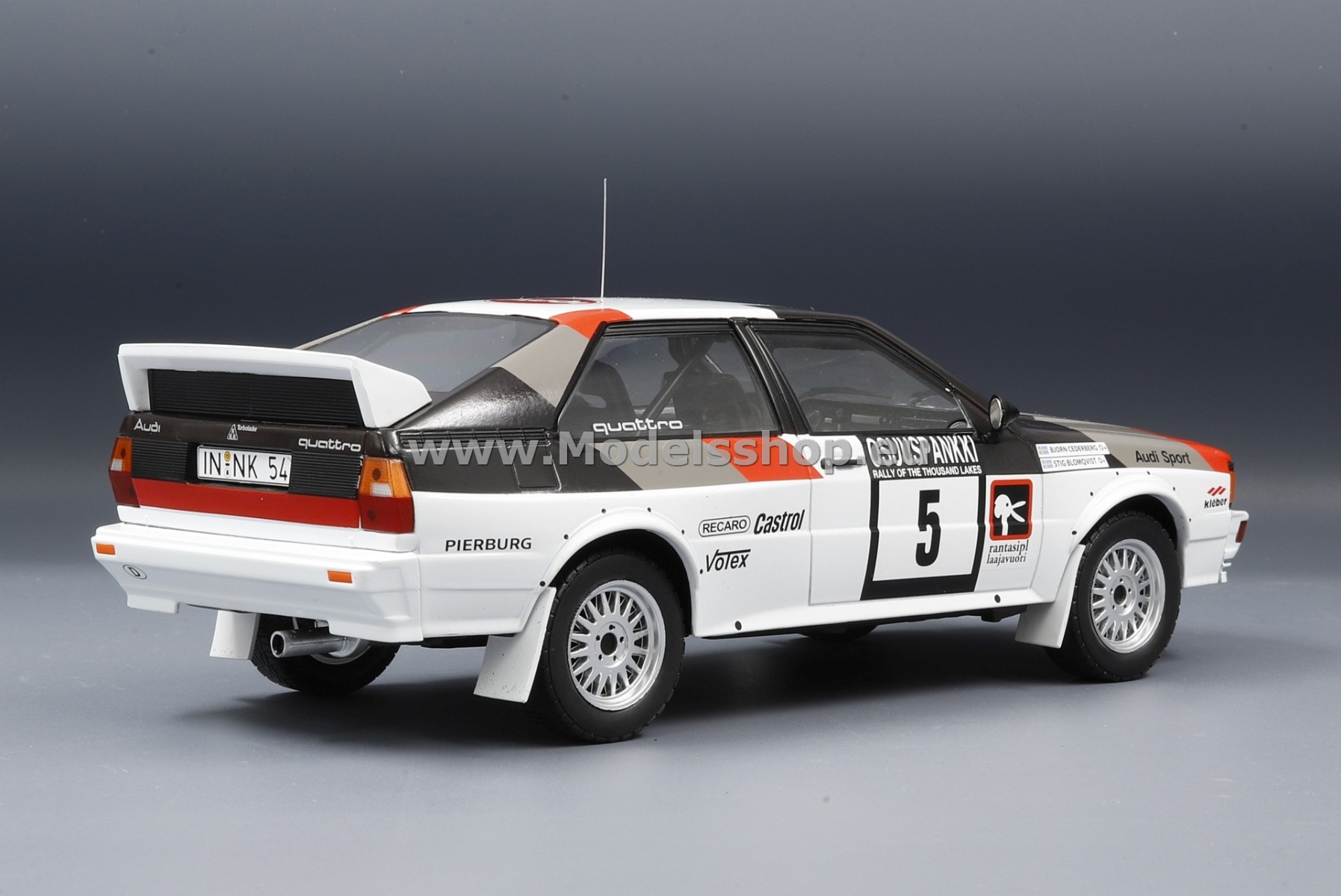 IXO 18RMC094B.20 Audi Quattro, No.5, Rally WM, 1000 Lakes Rally