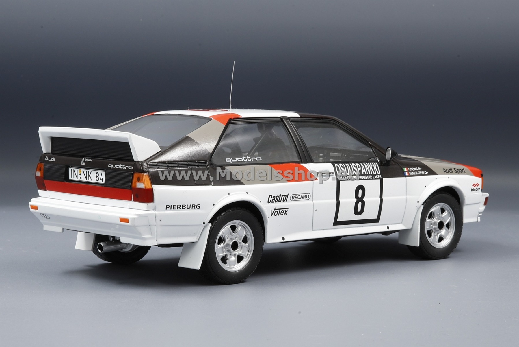 IXO 18RMC094C.20 Audi Quattro, No.8, Rally WM, 1000 Lakes Rally