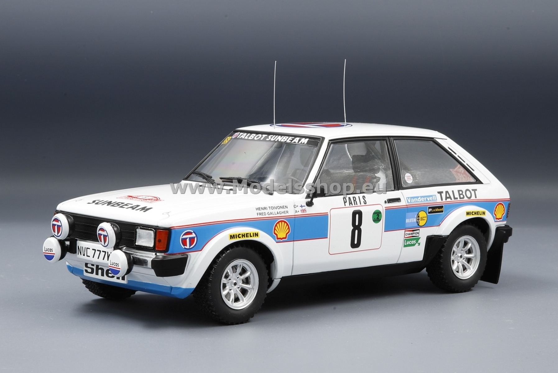 IXO18RMC095B.20 Talbot Sunbeam Lotus, No.8, Rally WM, Rallye Monte Carlo 1981 H.Toivonen/F.Gallagher