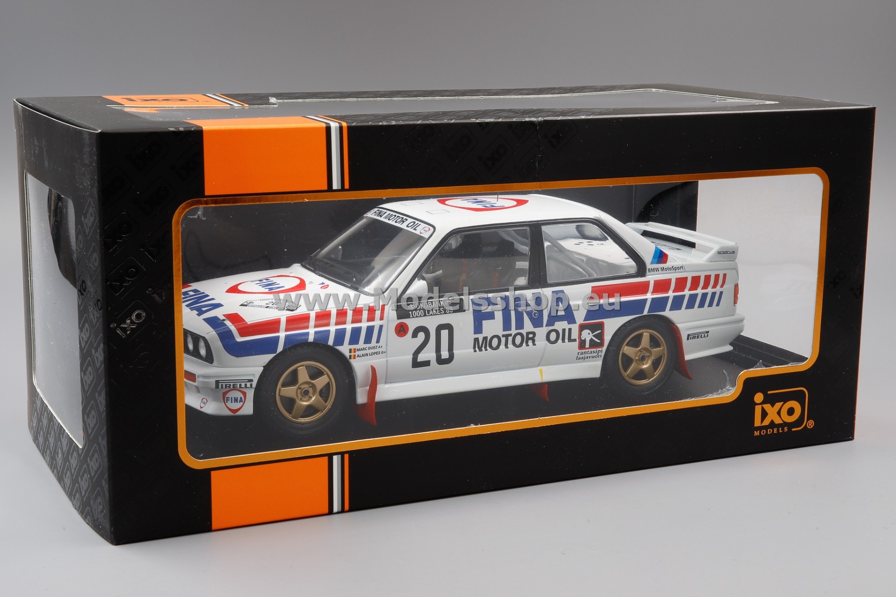 IXO18RMC132.22 BMW M3 (E30), No.20, FINA, Rally WM, 1000 IXO18RMC132.22 BMW M3 (E30), No.20, FINA, Rally WM, 1000