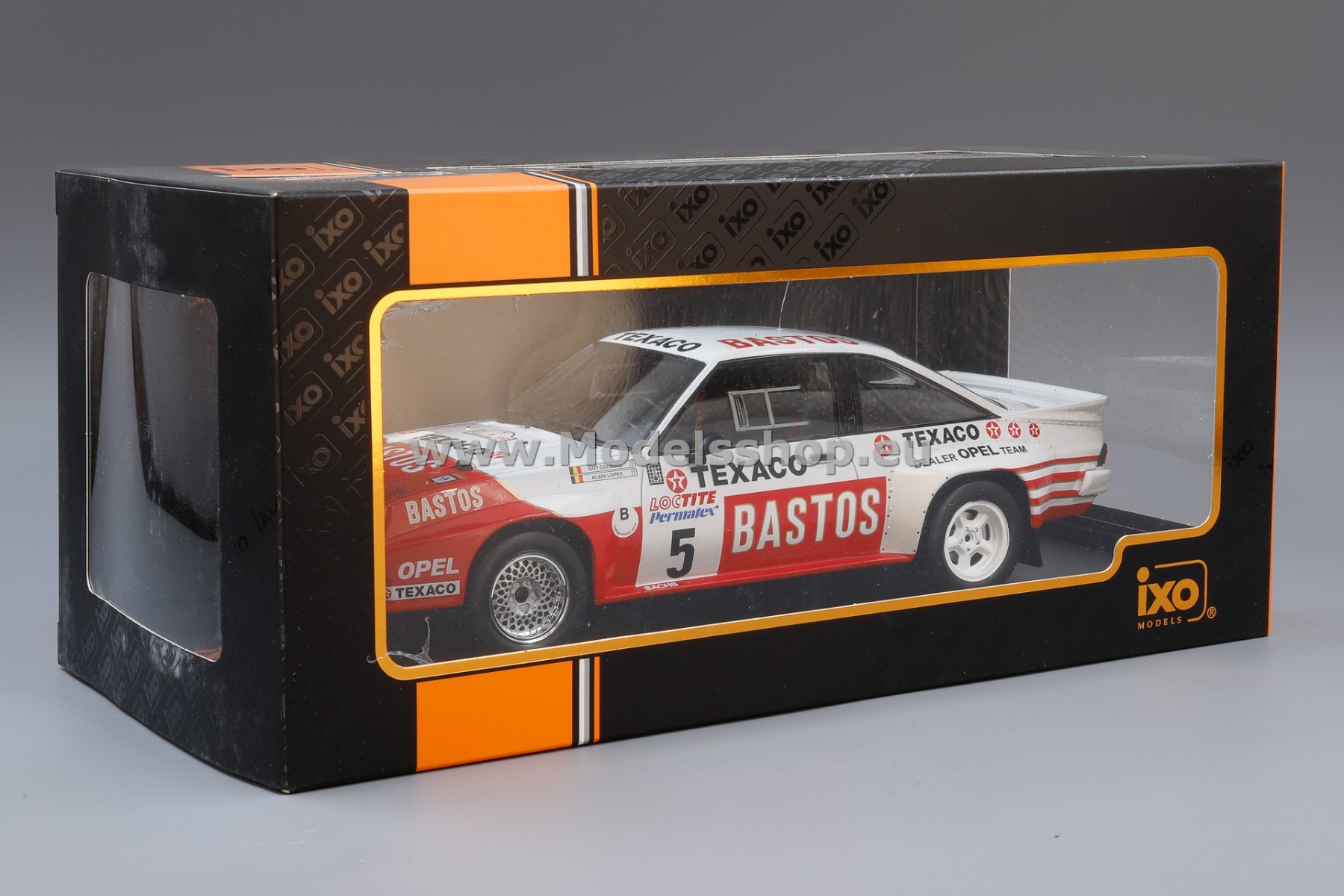 IXO 18RMC134.22 Opel Manta 400, No.5, Bastos, Rally Ypres 1985 G