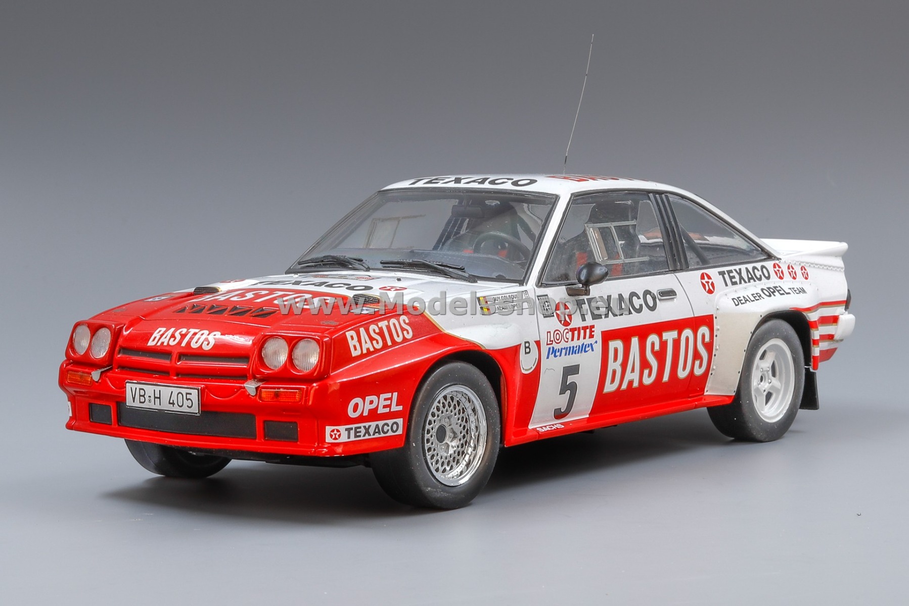 IXO18RMC134.22 Opel Manta 400, No.5, Bastos, Rally Ypres 1985 G.Colsoul/A.Lopes