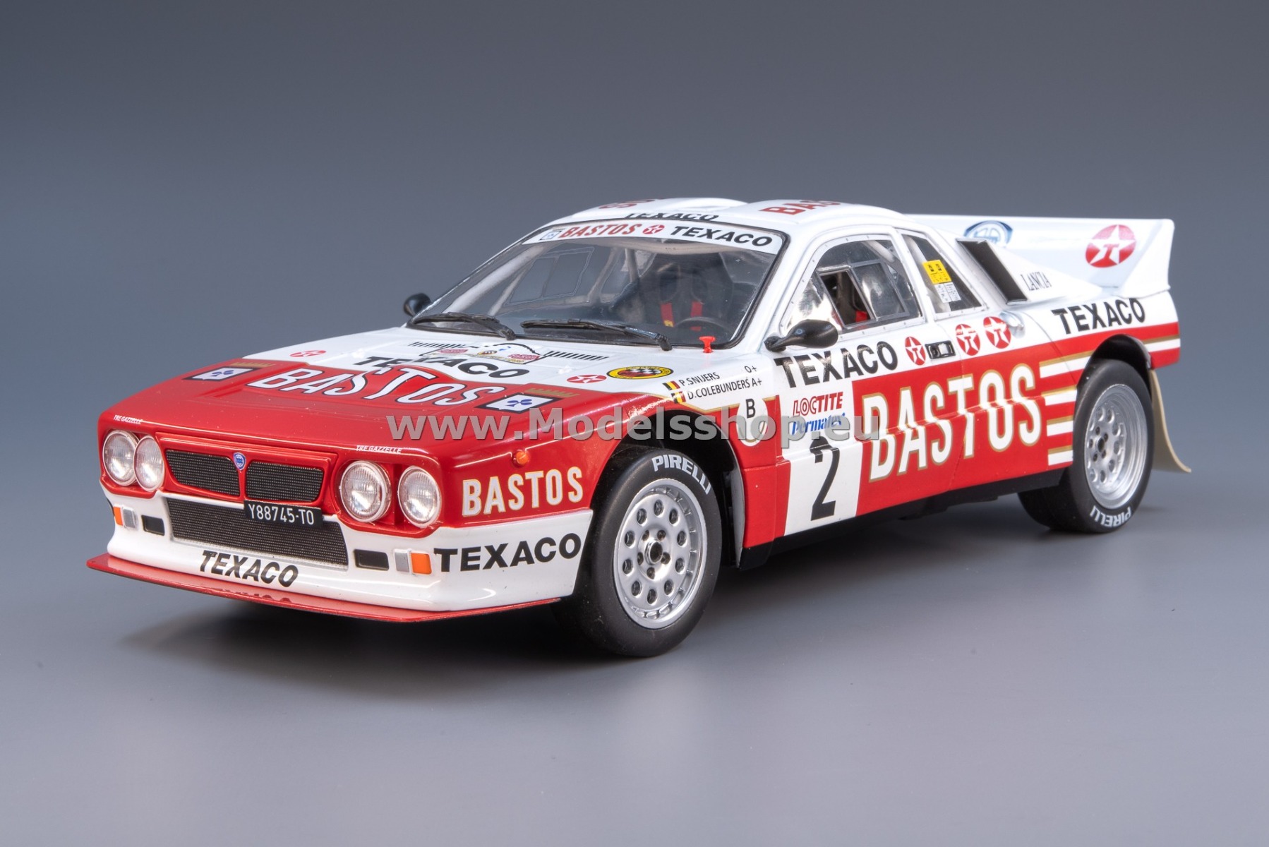 IXO18RMC136.22 Lancia 037, No.2, Bastos, Rally Ypres 1985, P.Snijers/D.Colebunders