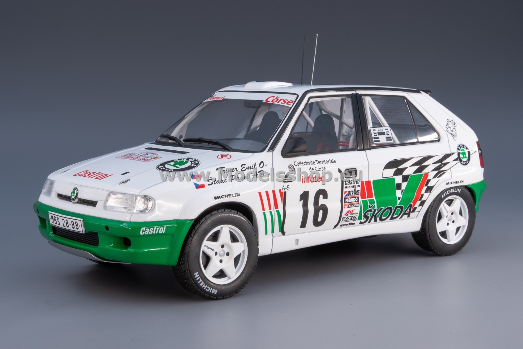 IXO18RMC149A.22 Skoda Felicia Kit Car, No.16, Rally WM, Tour de Corse 1995, E.Triner/P.Stanc