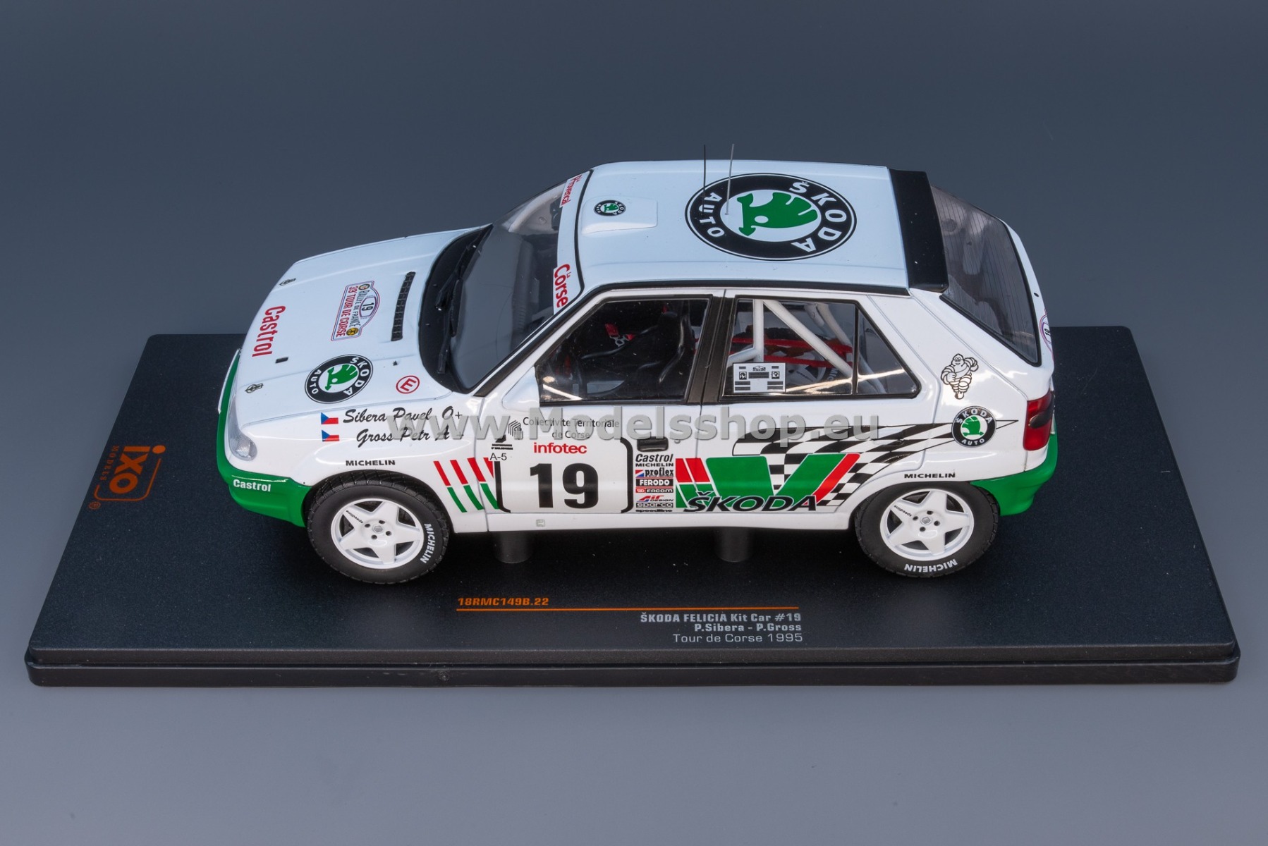 Modellino Skoda Felicia N°27 Rally Lombard 1995 - Ixo-Models 1/18 18RMC148.22 - Foto 1
