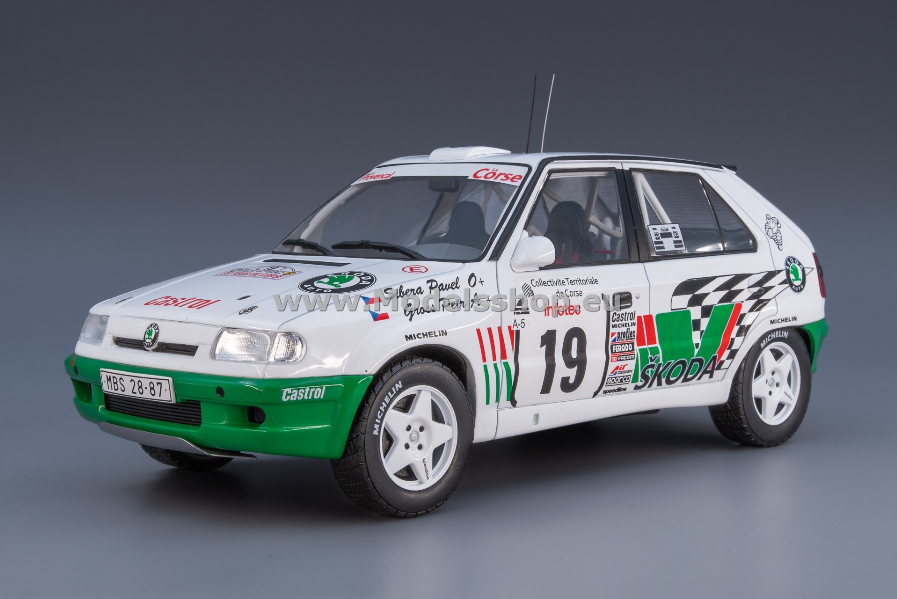 IXO18RMC149B.22 Skoda Felicia Kit Car, No.19, Rally WM, Tour de Corse 1995, P.Sibera/P.Gross