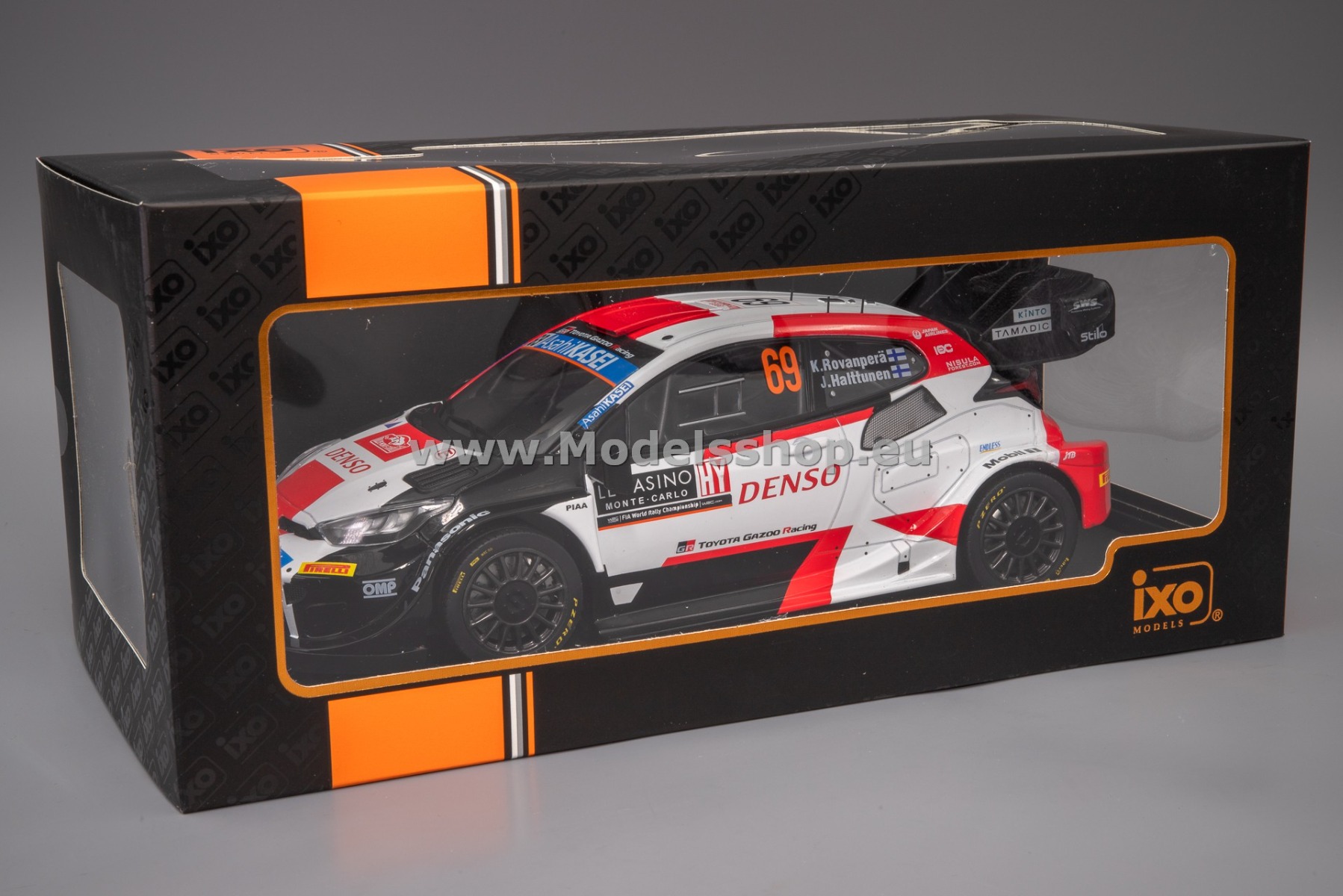 IXO18RMC152B.22 Toyota GR Yaris Rally1 Hybrid, No.69, Rallye WM, Rallye Monte Carlo 2023, K. IXO18RMC152B.22 Toyota GR Yaris Rally1 Hybrid, No.69, Rallye WM, Rallye Monte Carlo 2023, K.