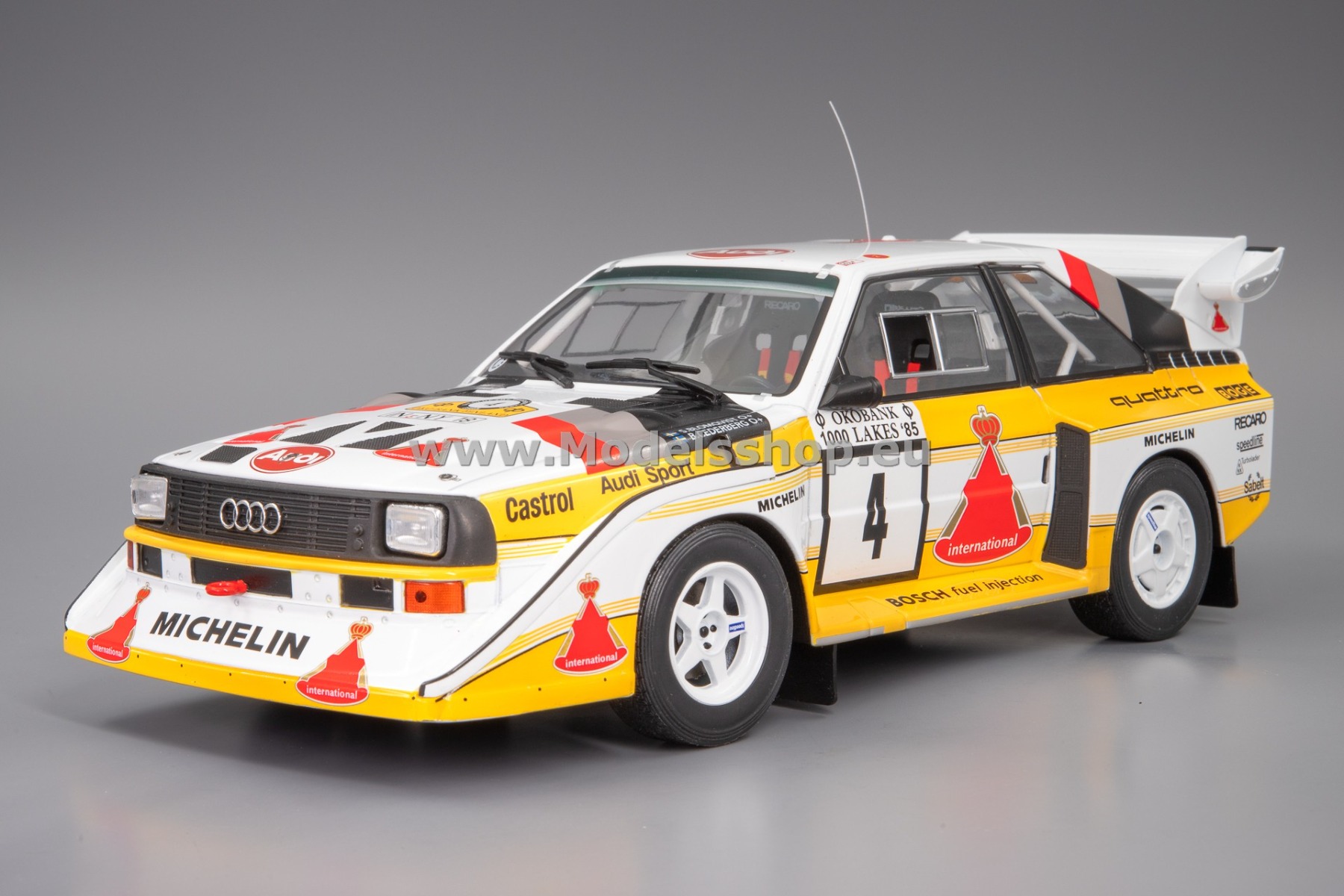 IXO18RMC161A.22 Audi Sport Quattro S1 E2, No.4, Rallye WM, 1000 Lakes Rally 1985, S.Blomqvist/B.Cederberg
