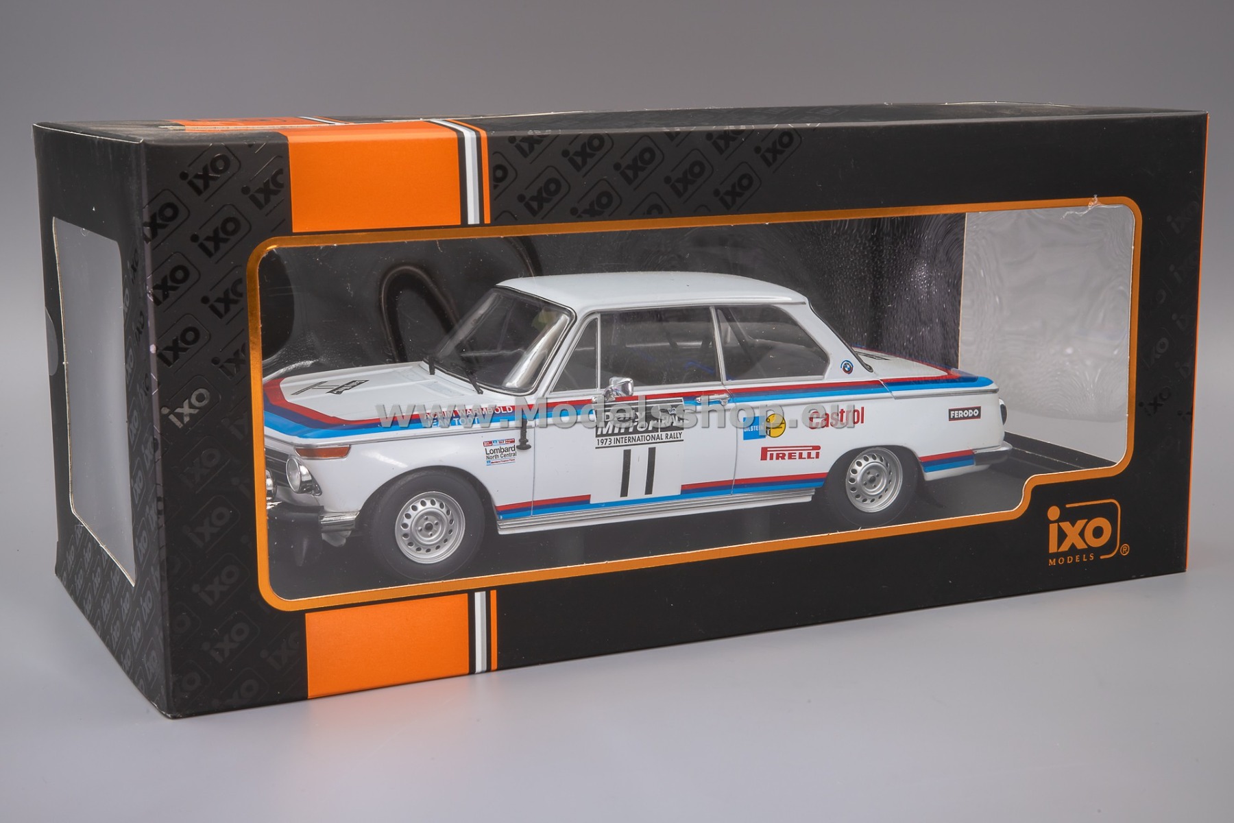 IXO18RMC164.22 BMW 2002, No.11, RAC Rally 1973, A.Warmbold / J.Todt